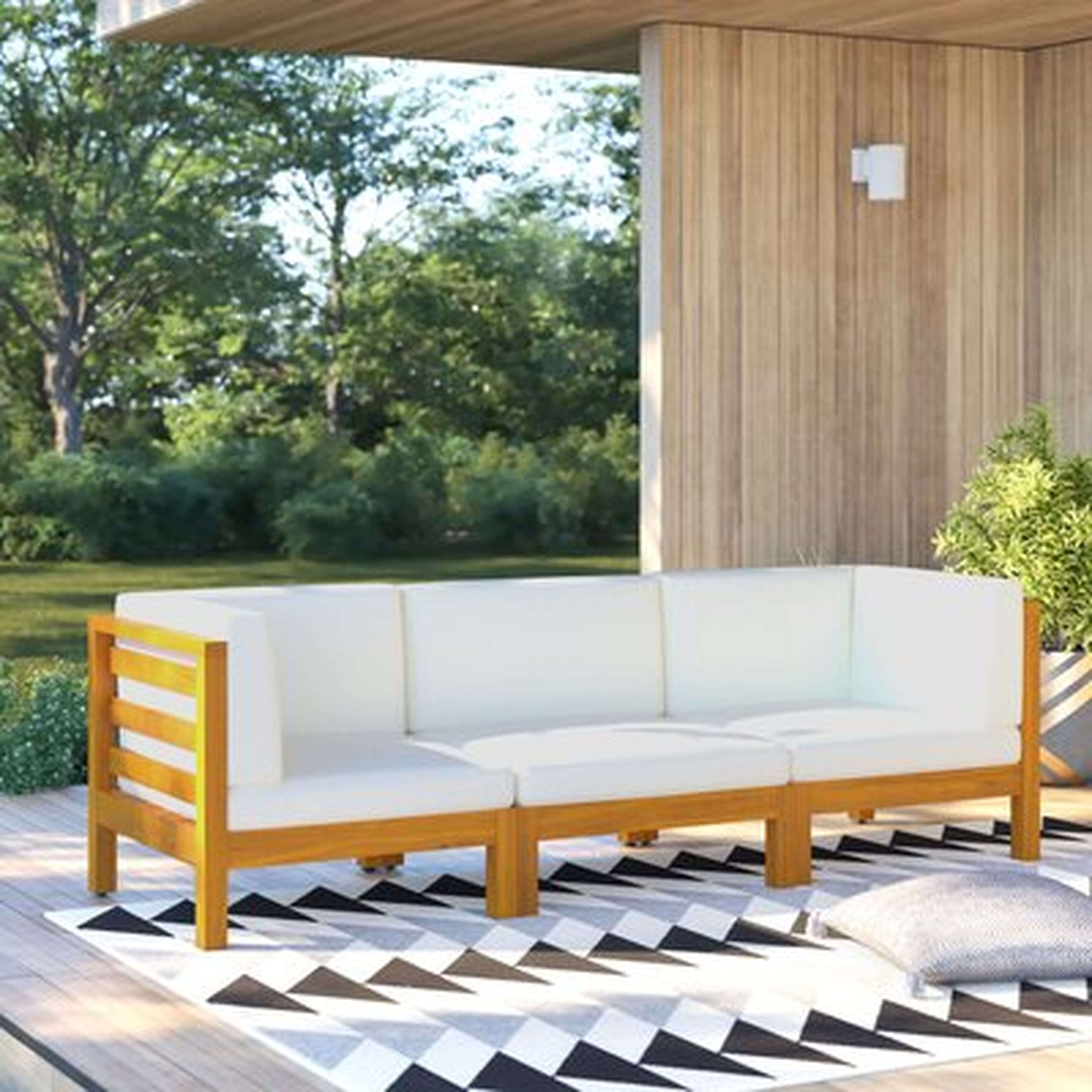 Korbin 3 Piece Sofa Seating Group with Cushions - AllModern