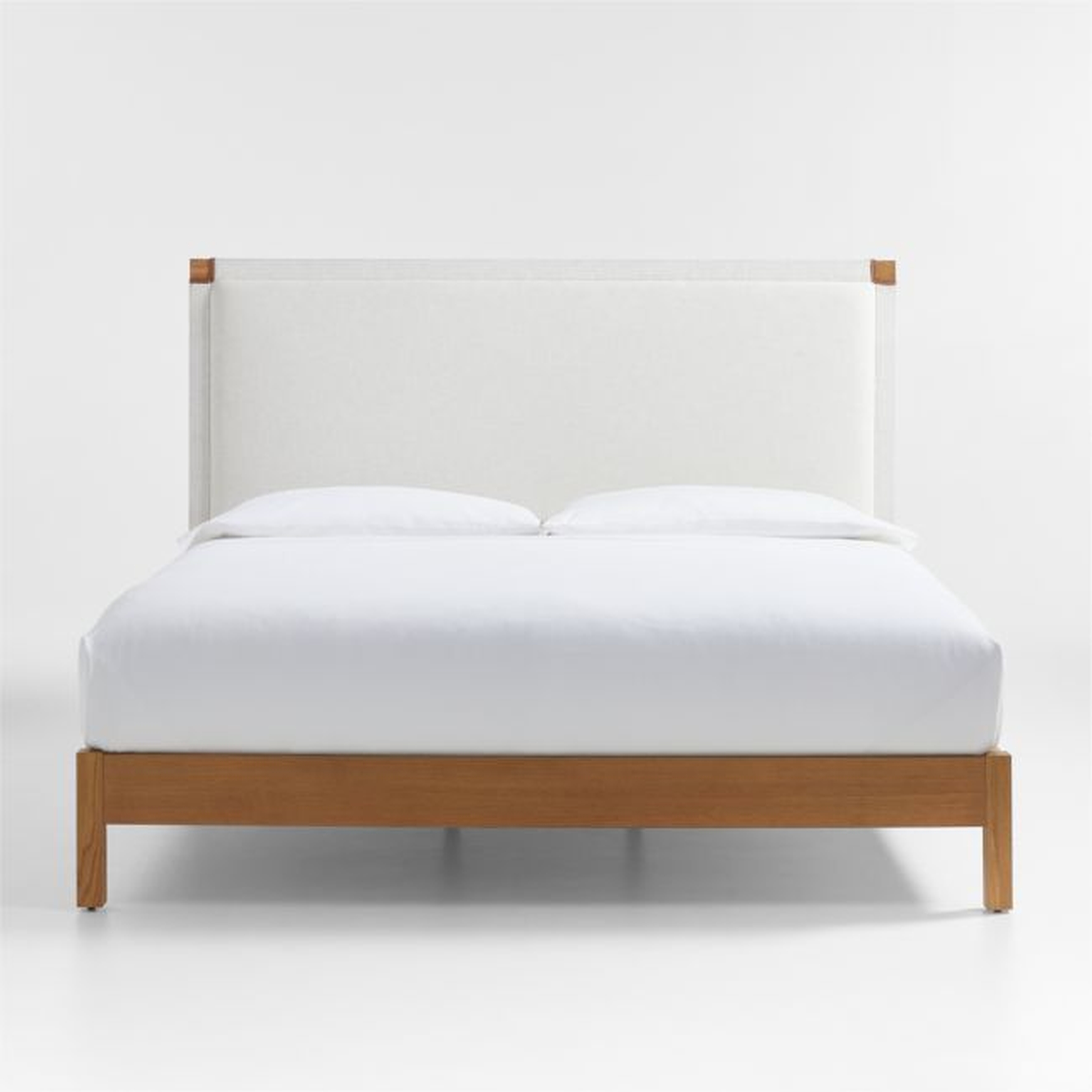 Shinola Hotel Upholstered Wood King Bed - Crate and Barrel