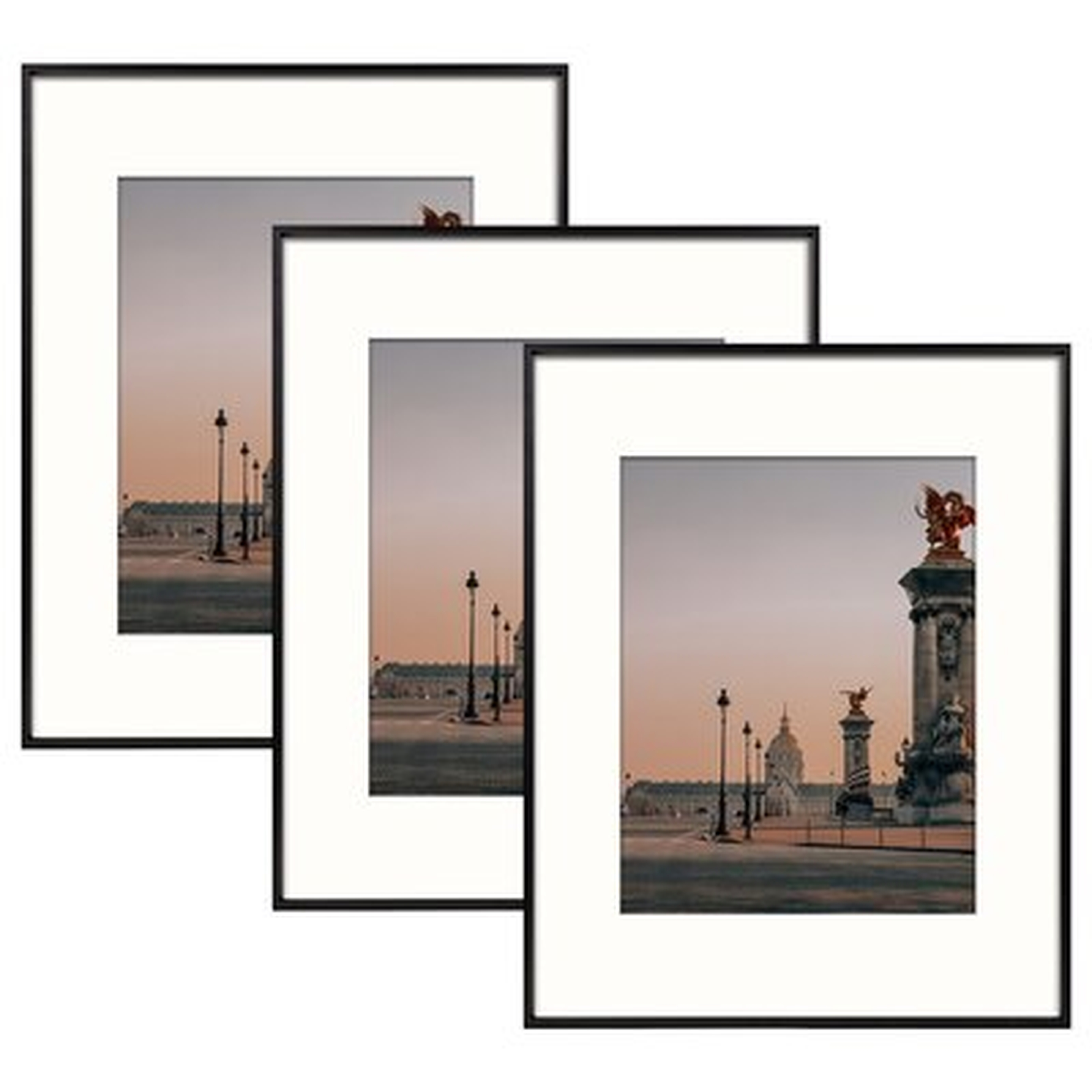 Ailpein 3 Piece Matte Metal Gallery Wall Set Frame Set - Wayfair