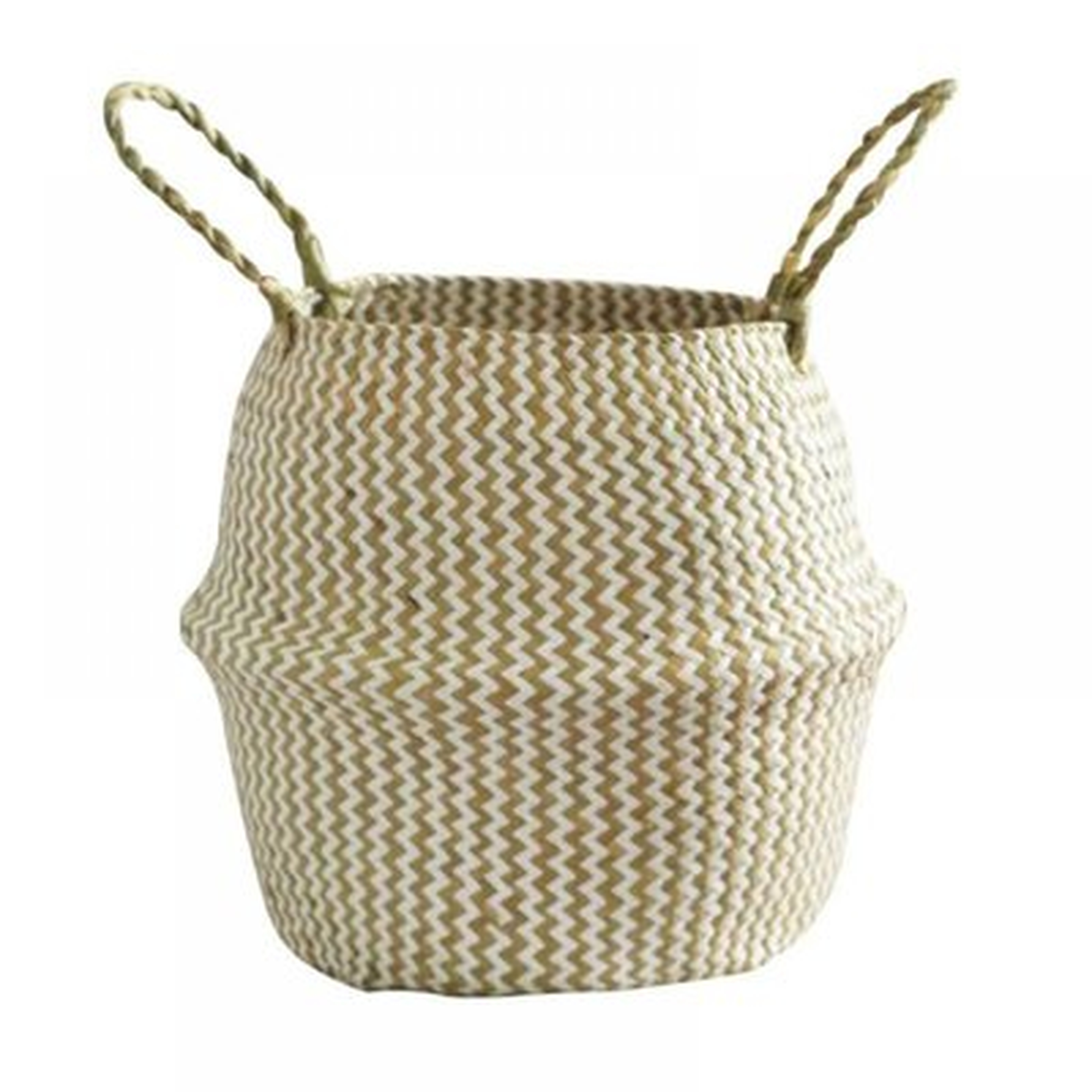 Storage Basket Wicker Weaving Storage Basket Snacks Basket Storage Box Storage Basket Picnic Basket Fruit Basket Flower Basket,Middle Diameter 9X Height 8In Straw Woven Flower Basket White Pattern Storage Basket - Wayfair