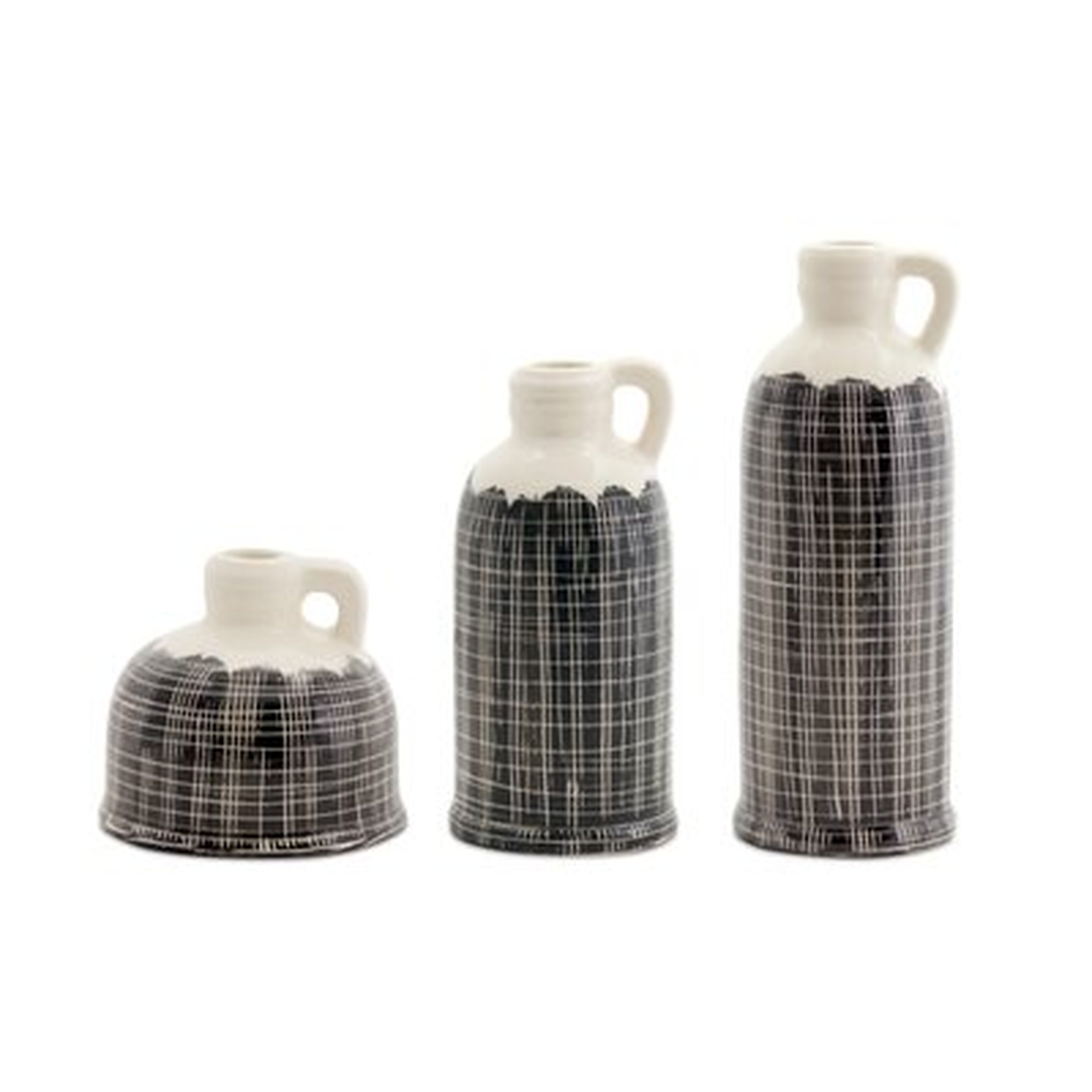 3 Piece Terracotta Table Vase Set - Wayfair