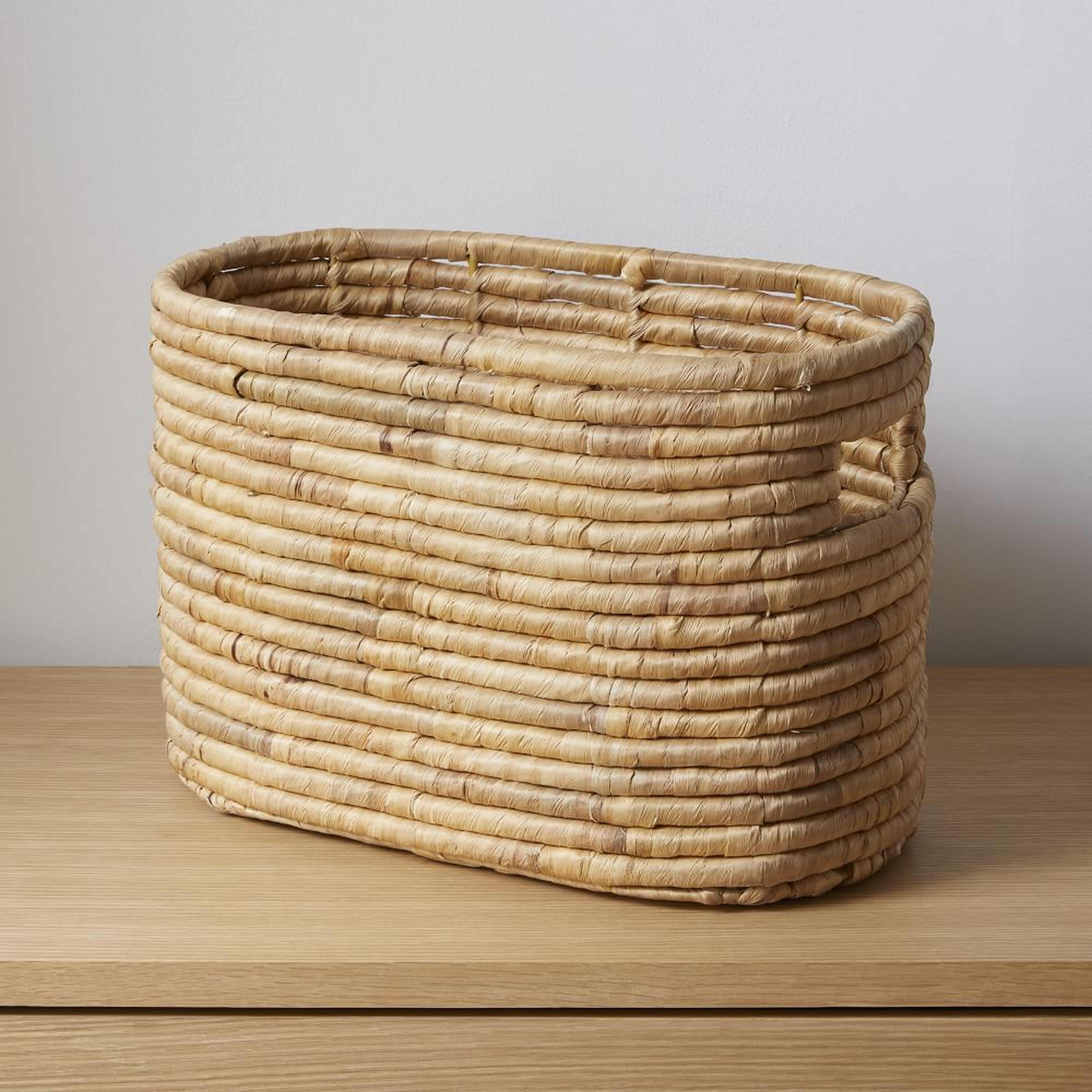 Woven Seagrass Basket, Magazine, Natural - West Elm