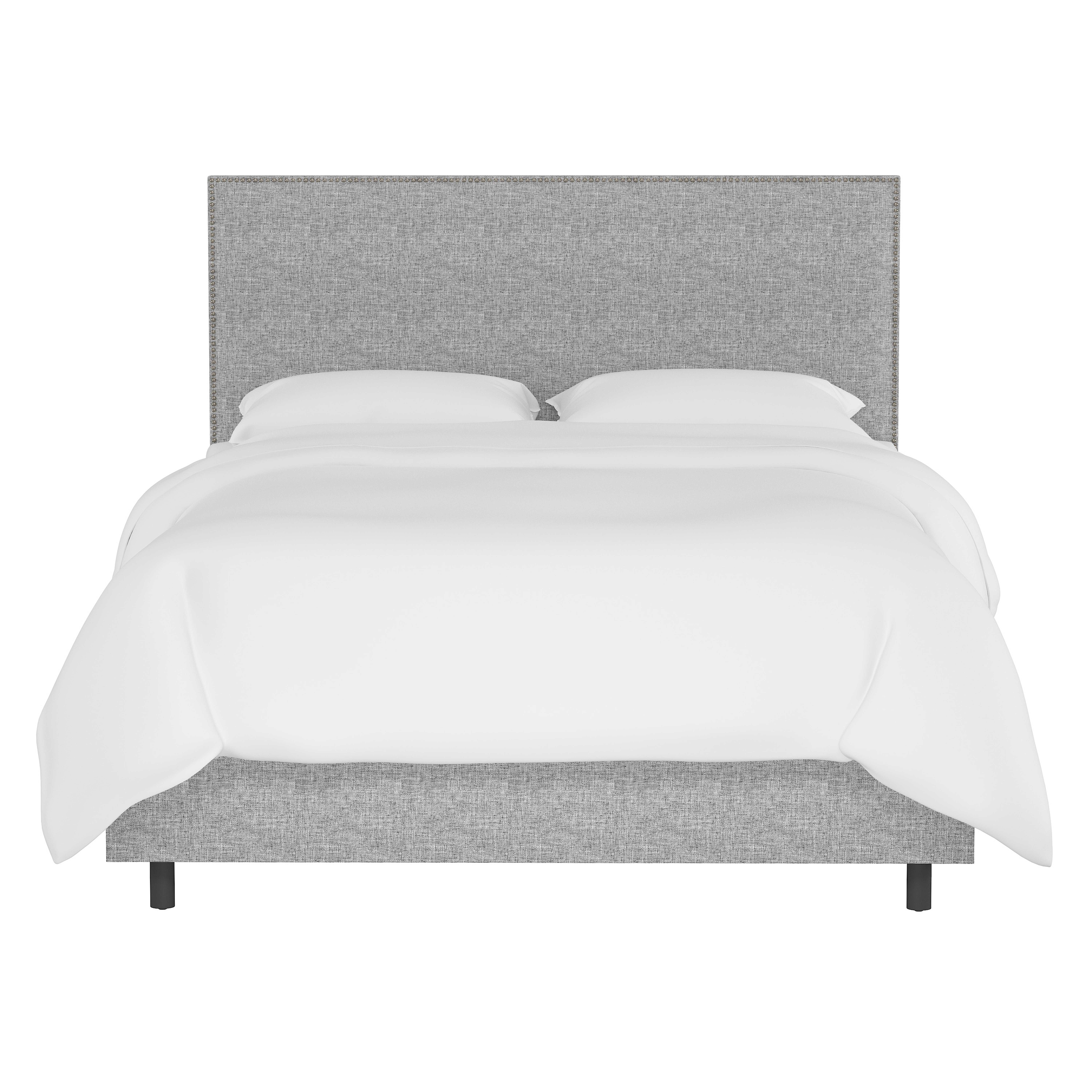 Ellsworth Bed, California King, Pumice, Pewter Nailheads - Cove Goods