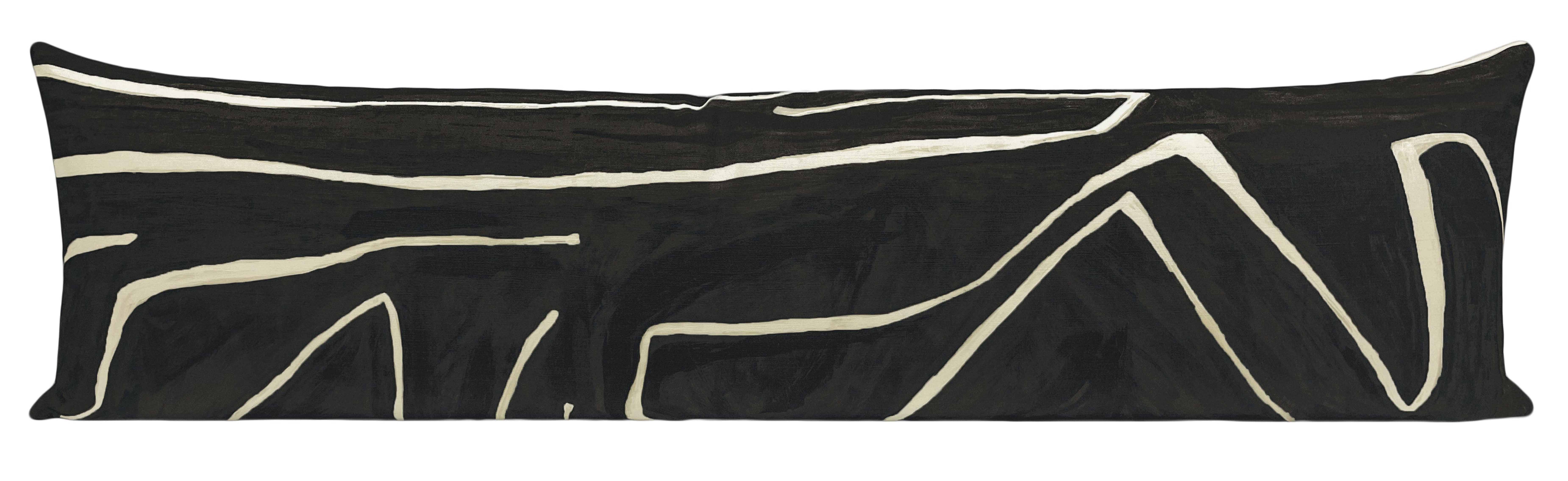 THE XL LUMBAR :: GRAFFITO // ONYX + BEIGE | KELLY WEARSTLER - 14" X 48" - Little Design Company