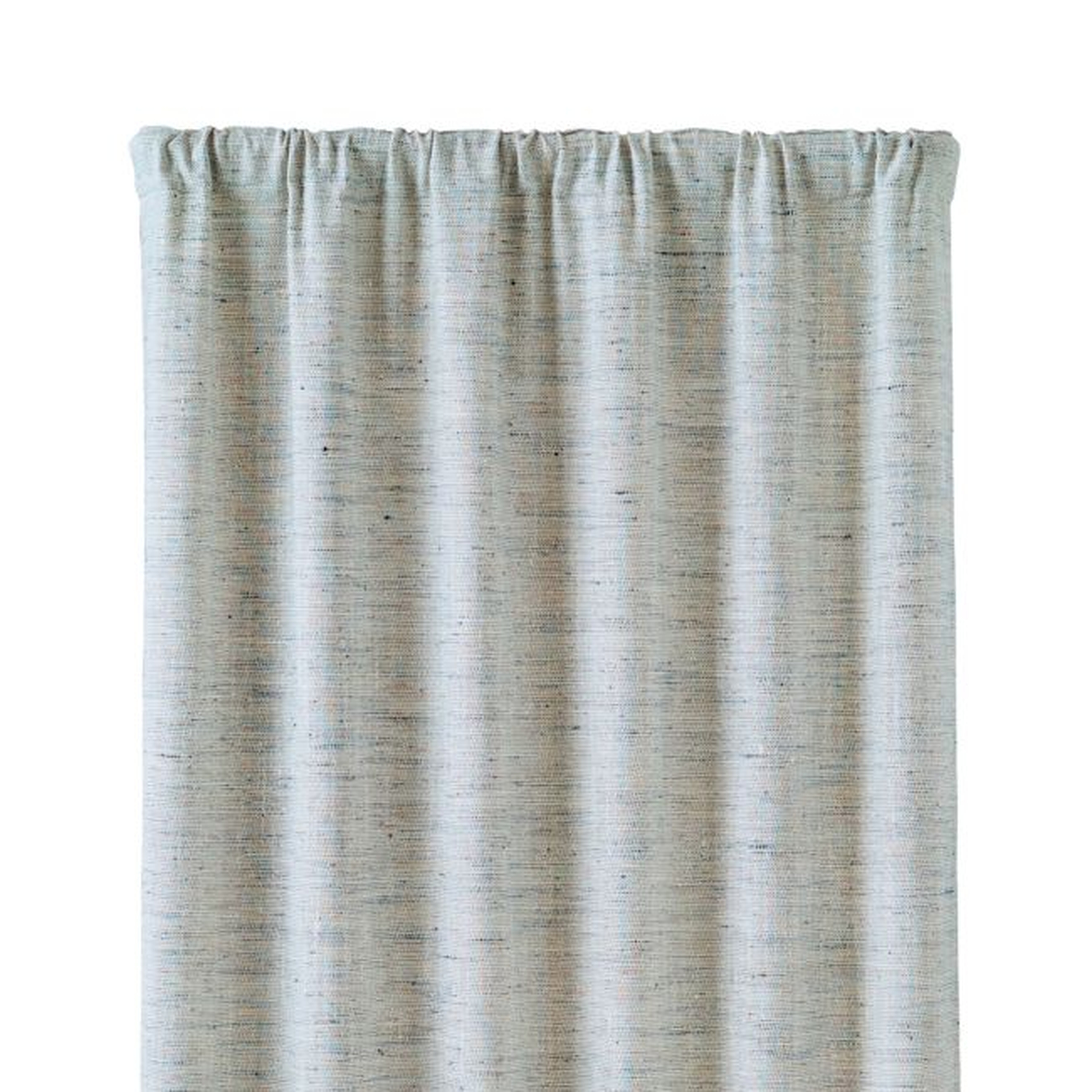 Reid Blue 48"x84" Curtain Panel - Crate and Barrel
