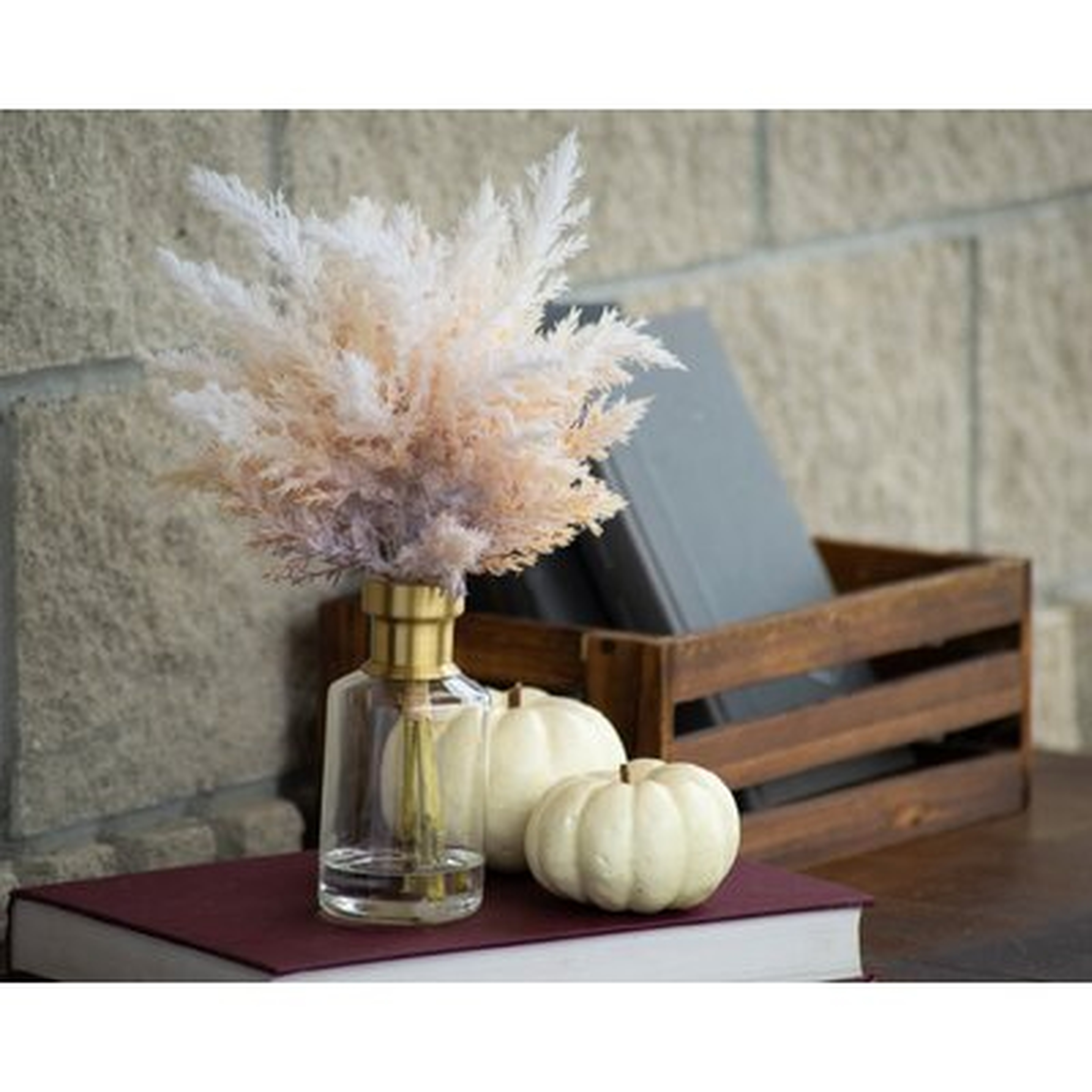 Pampas Grass Floral Arrangment in Vase - Wayfair
