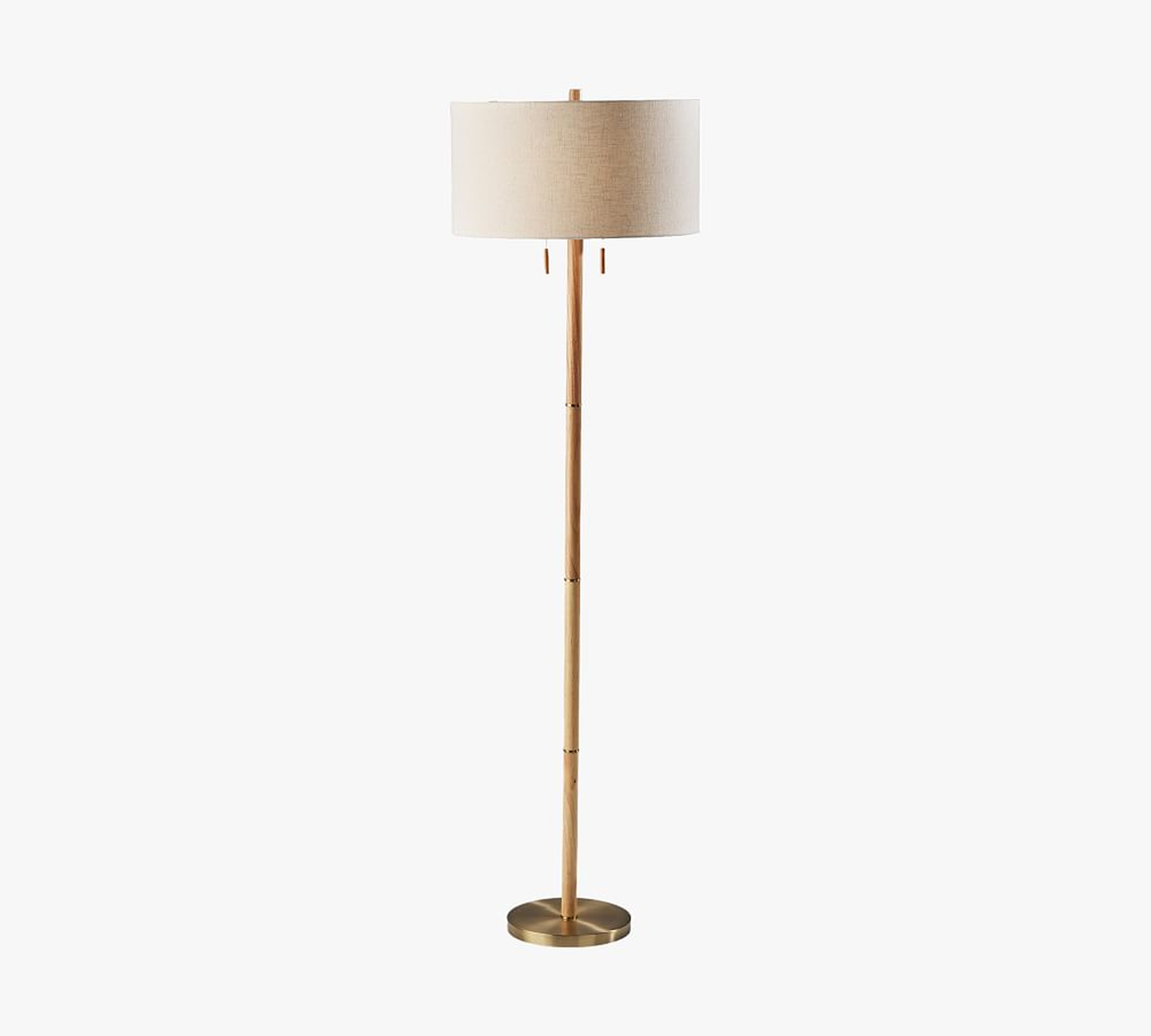 Laurin Wood Floor Lamp, Natural - Pottery Barn