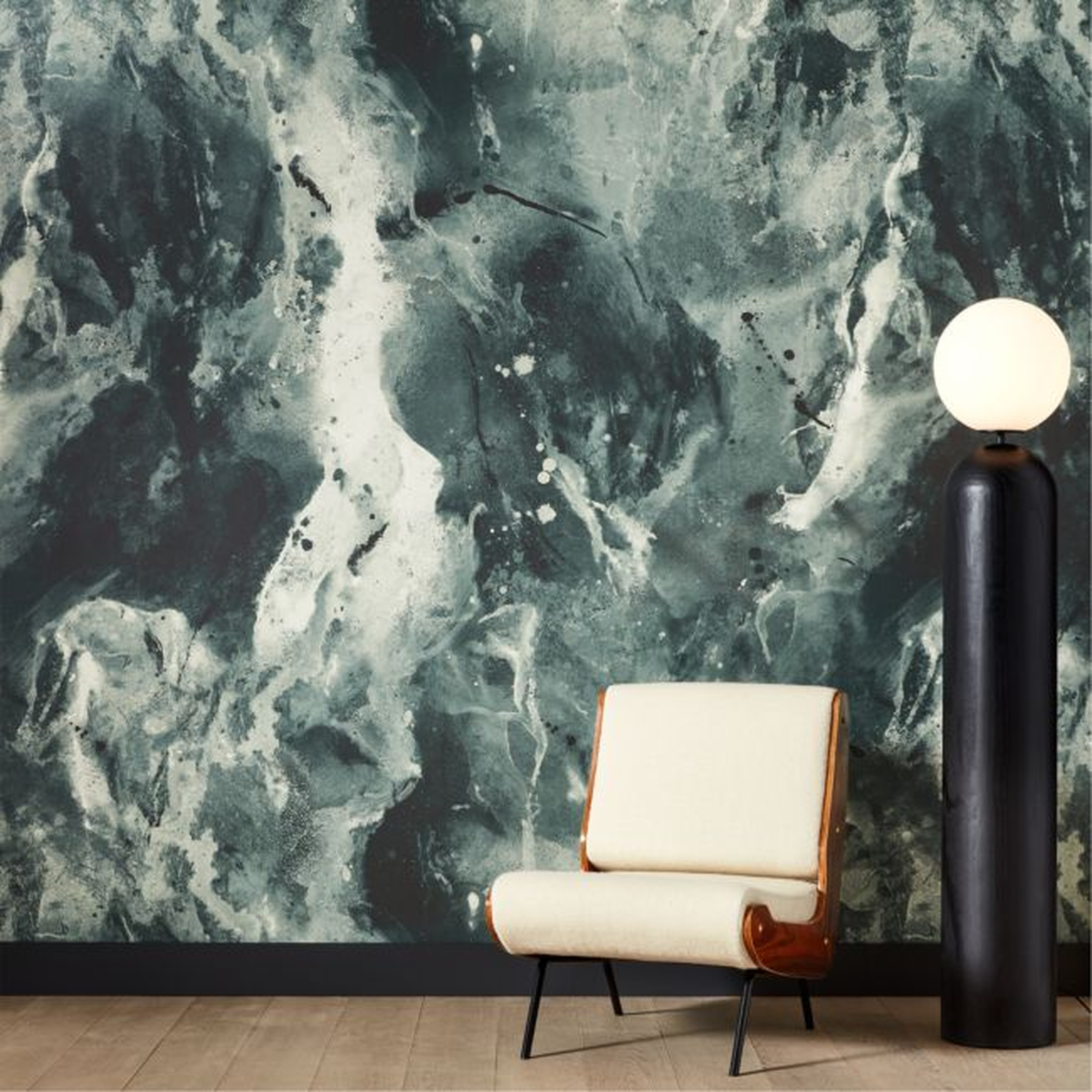 Paria Green Wallpaper - CB2