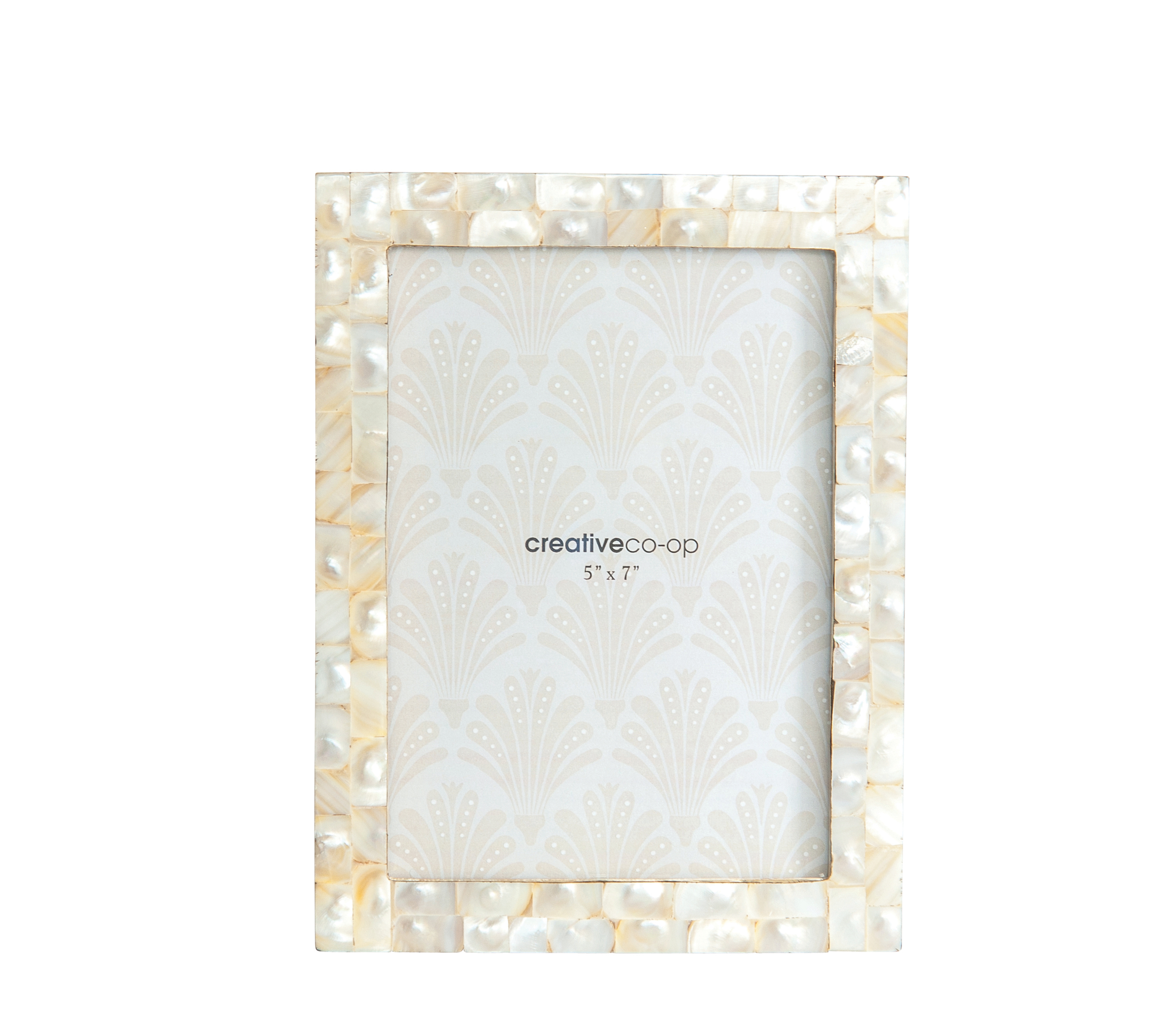 Mother of Pearl Photo Frame, Holds 5" x 7" Photo - Nomad Home
