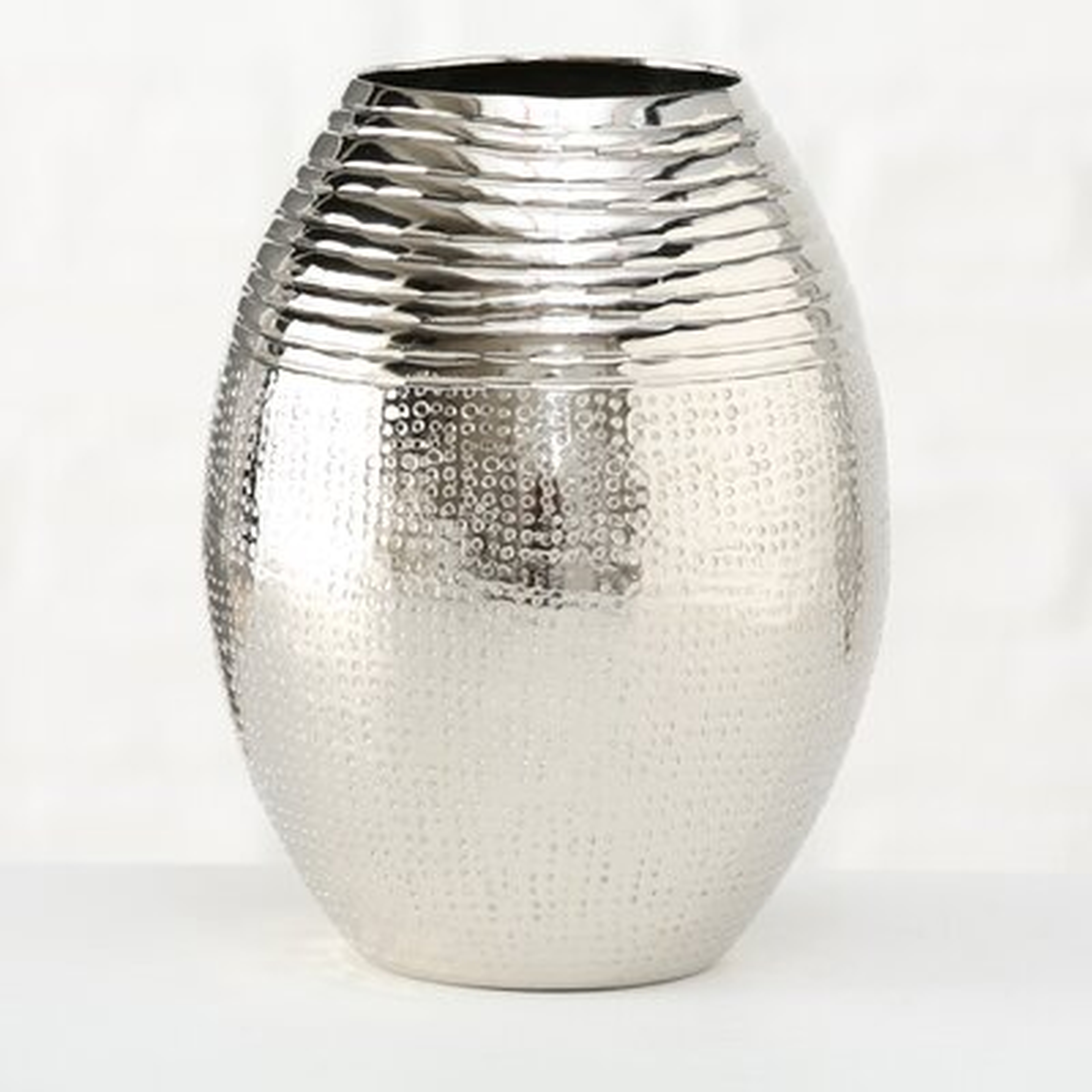 Hammered Metal Vase - Wayfair