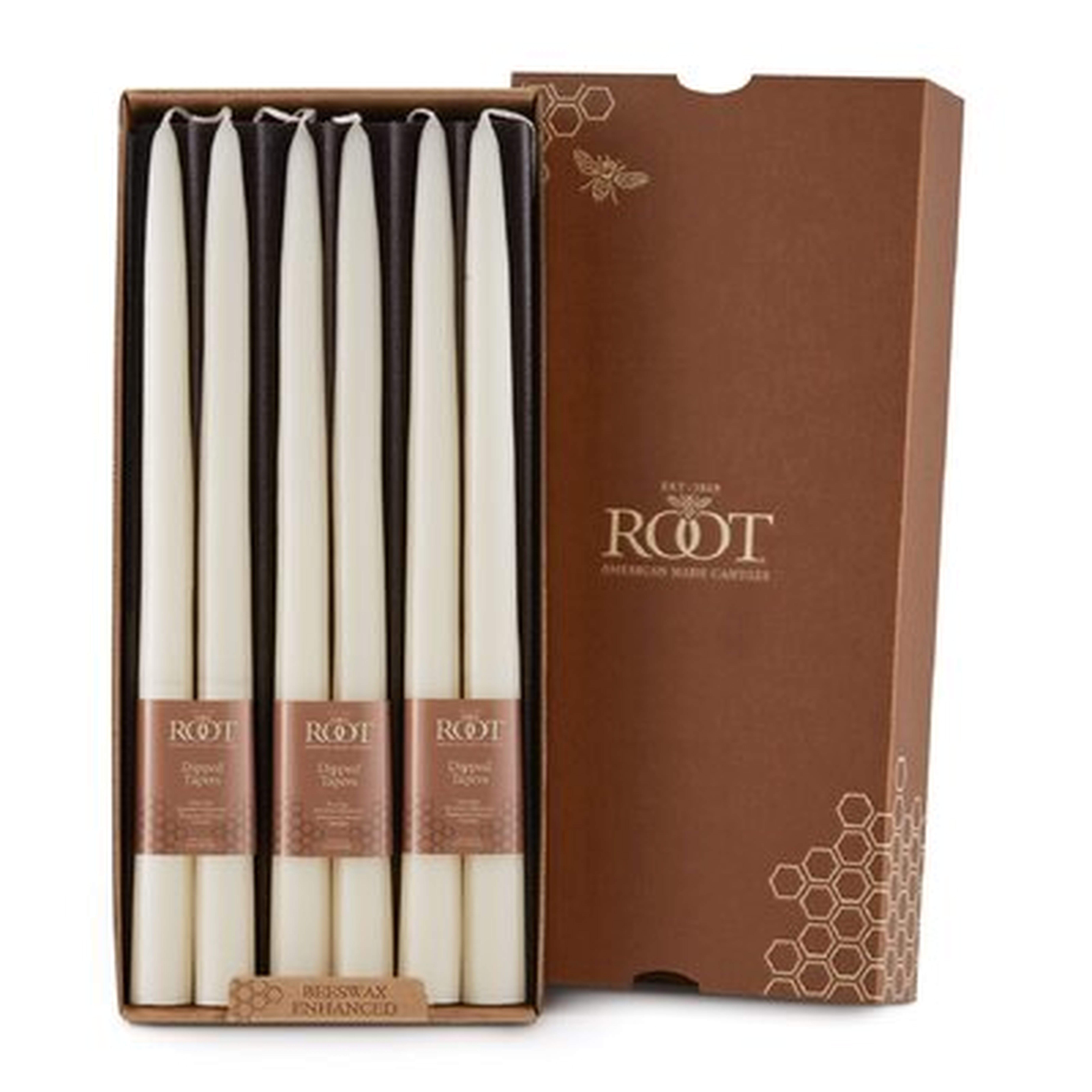 Double Hung Unscented Dipped Taper Candle Pair Set Of 6 Pairs - Wayfair