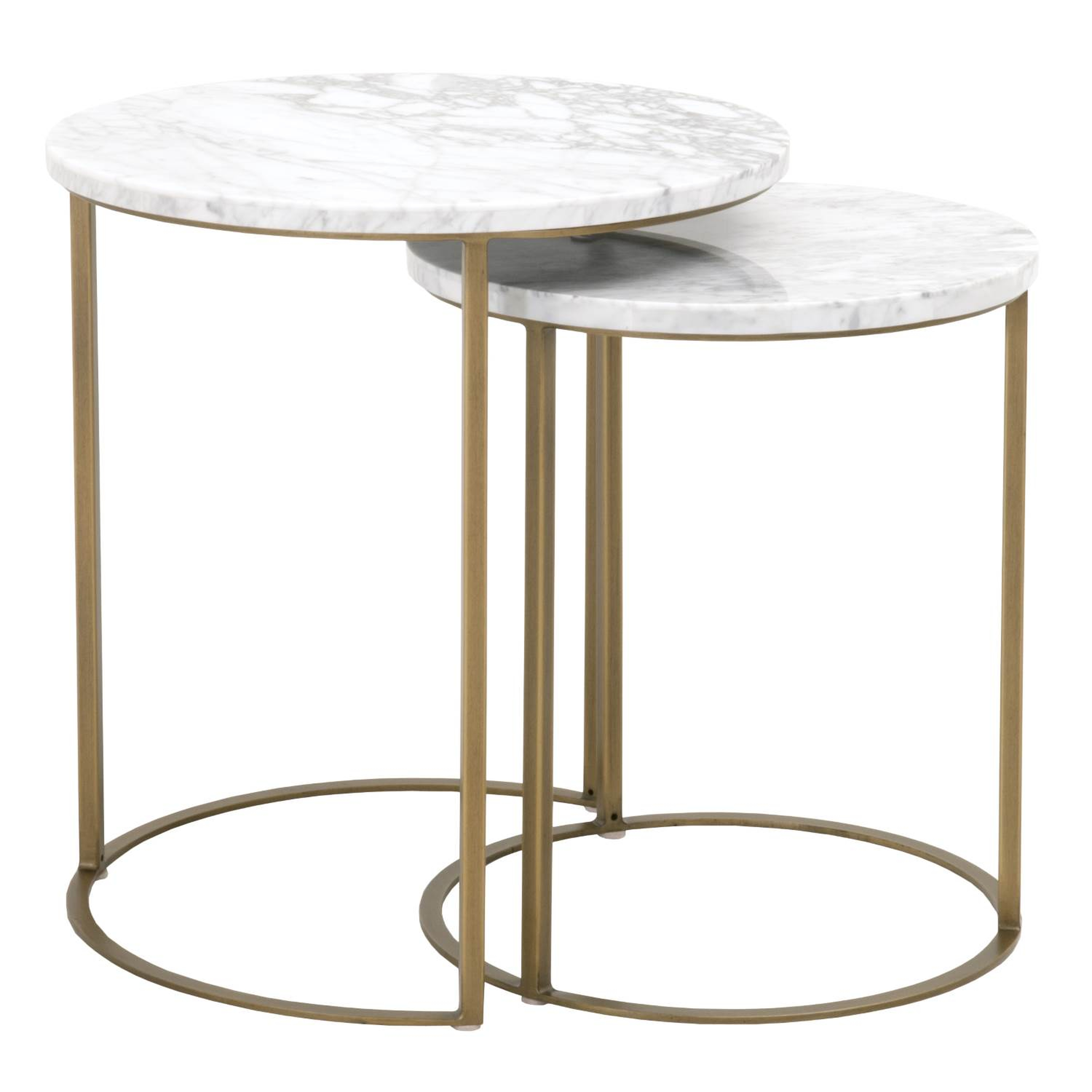 Carrera Round Nesting Accent Table - Alder House