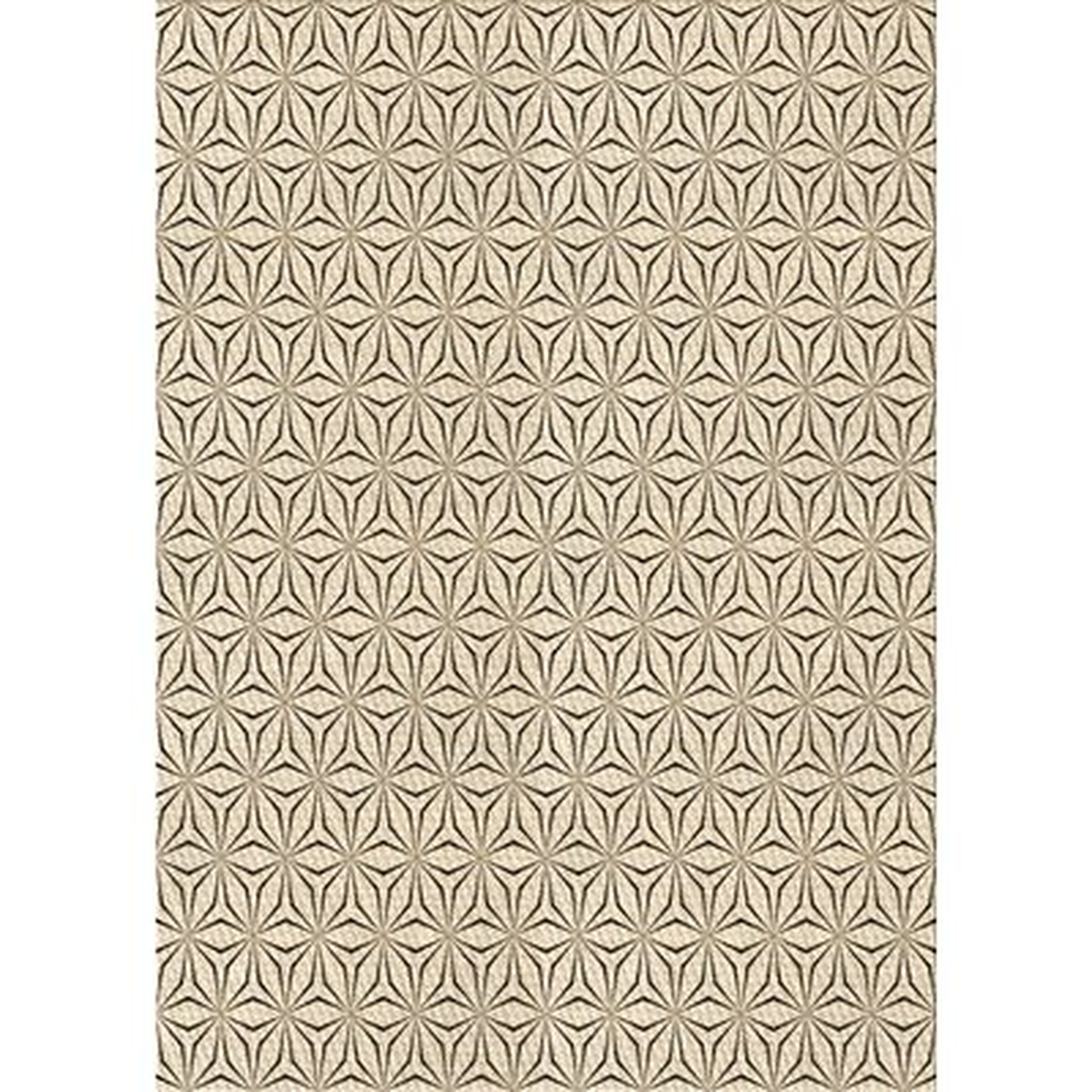 Geometric Beige/Brown Rug - Wayfair