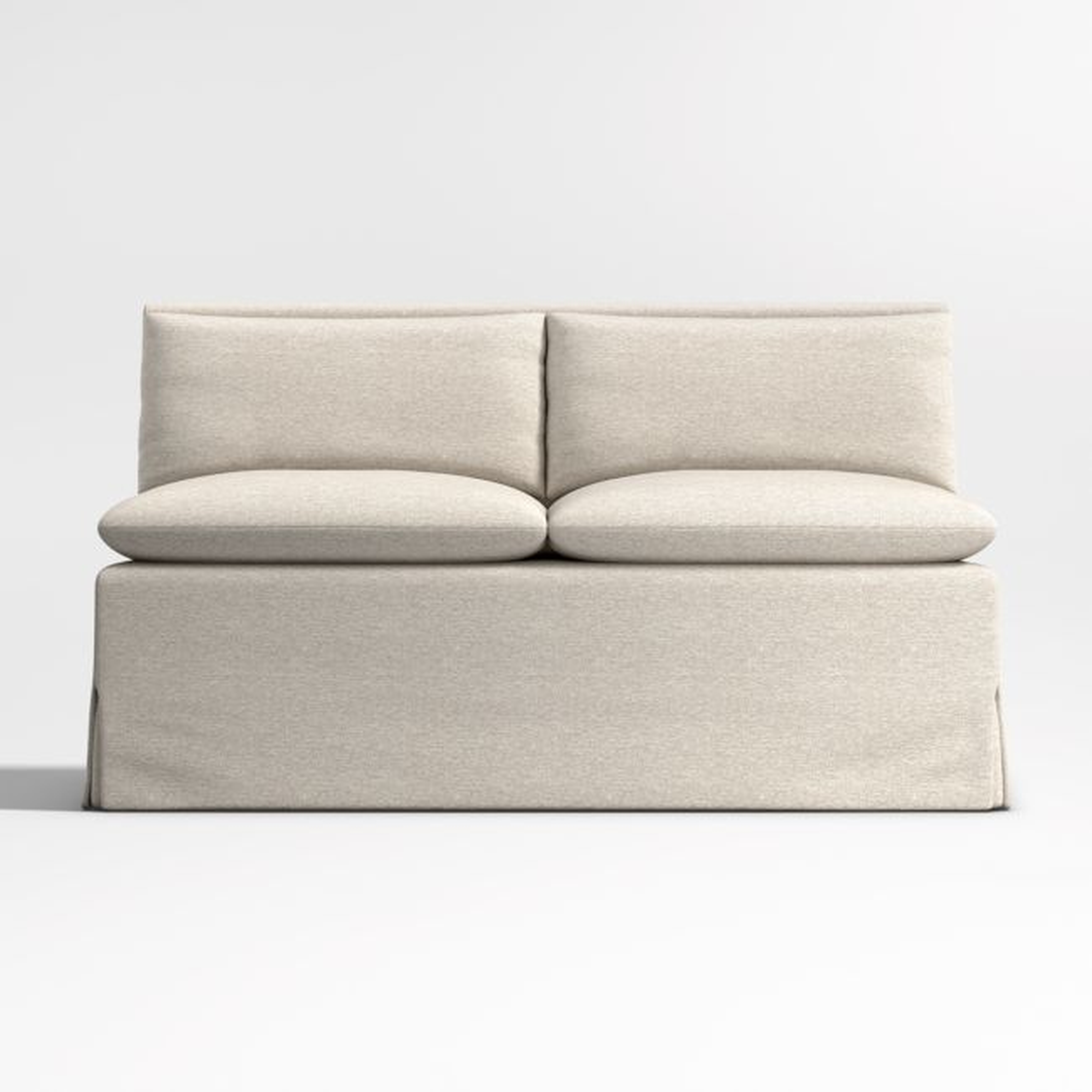 Belmar Slipcovered Dining Banquette Bench with Performance Fabric - Crate and Barrel