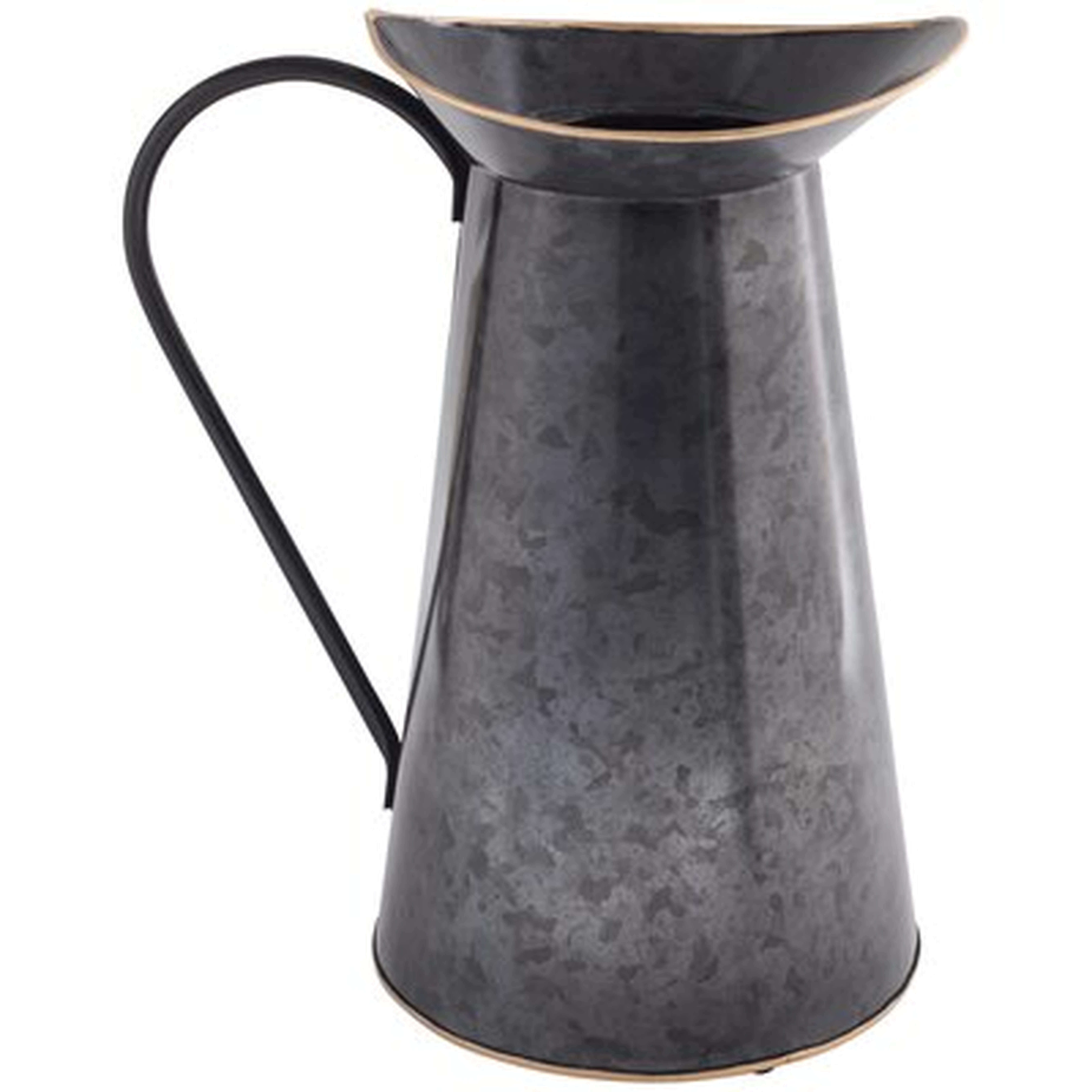 Ginther Black 13.5" Metal Table Vase - Wayfair