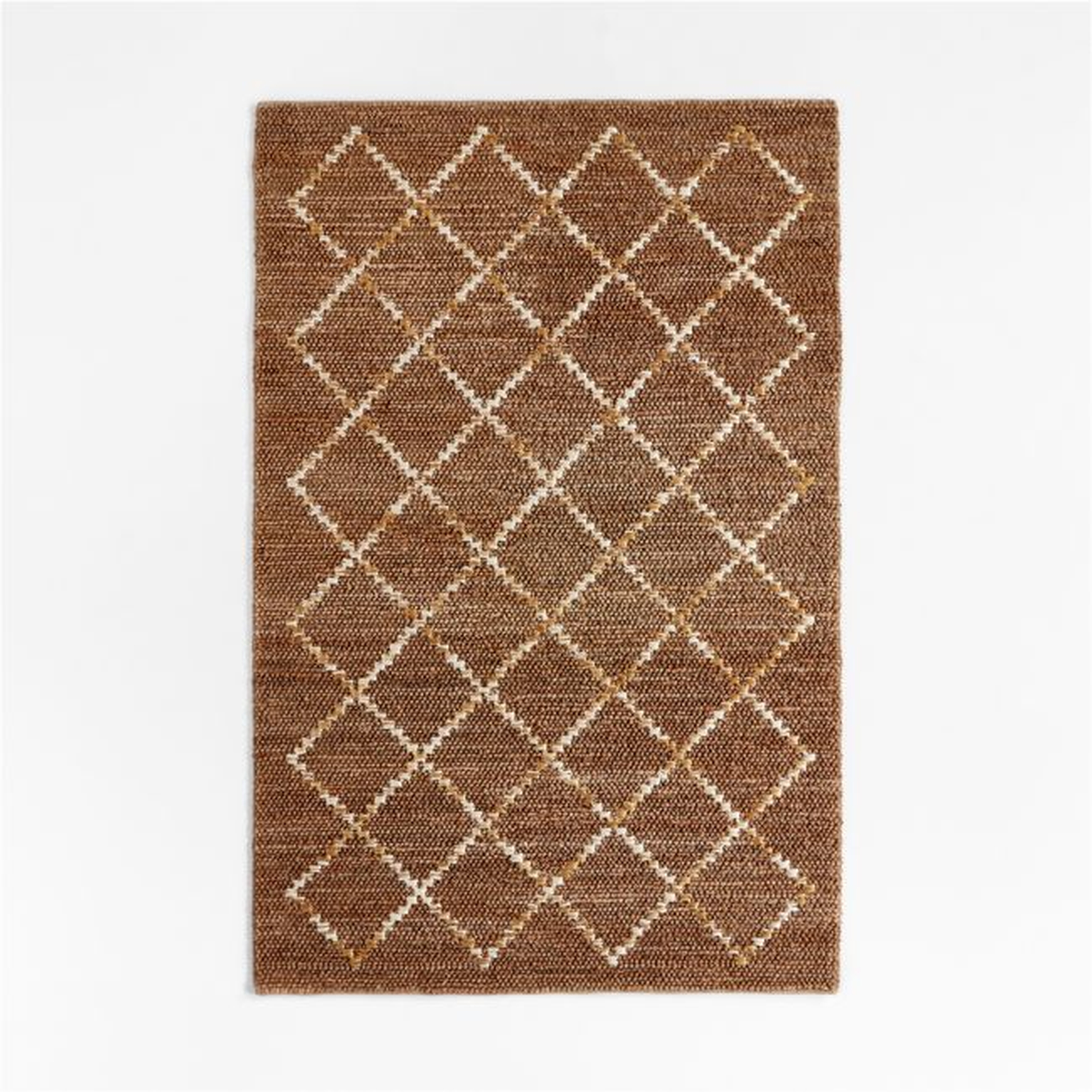 Arlequin Textured Diamond Ivory Kids Area Rug 8x10 - Crate & Kids