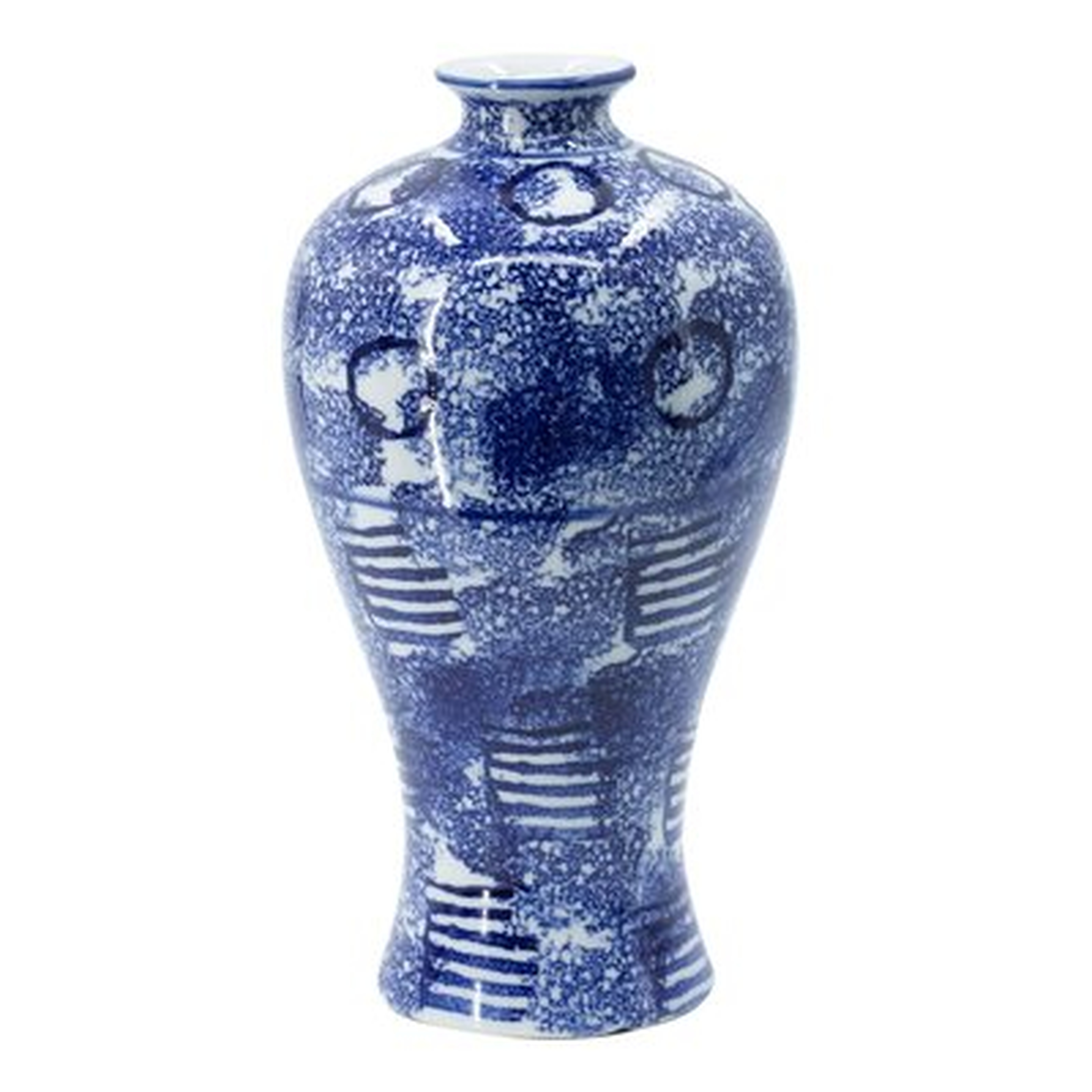 Latimer Blue 13.2'' Porcelain Table Vase - Wayfair