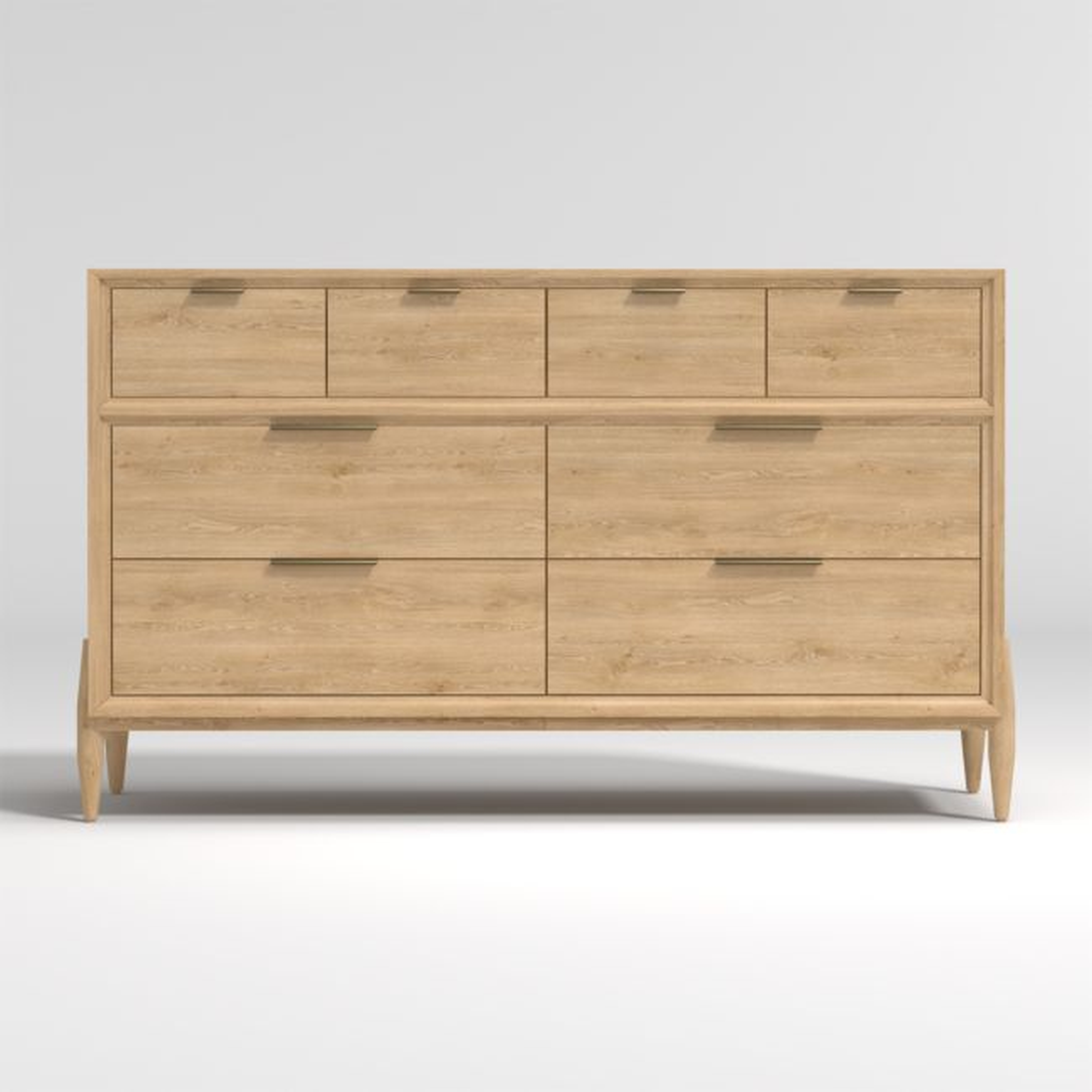 Bodie Natural Oak Wood Wide 8-Drawer Kids Dresser - Crate & Kids