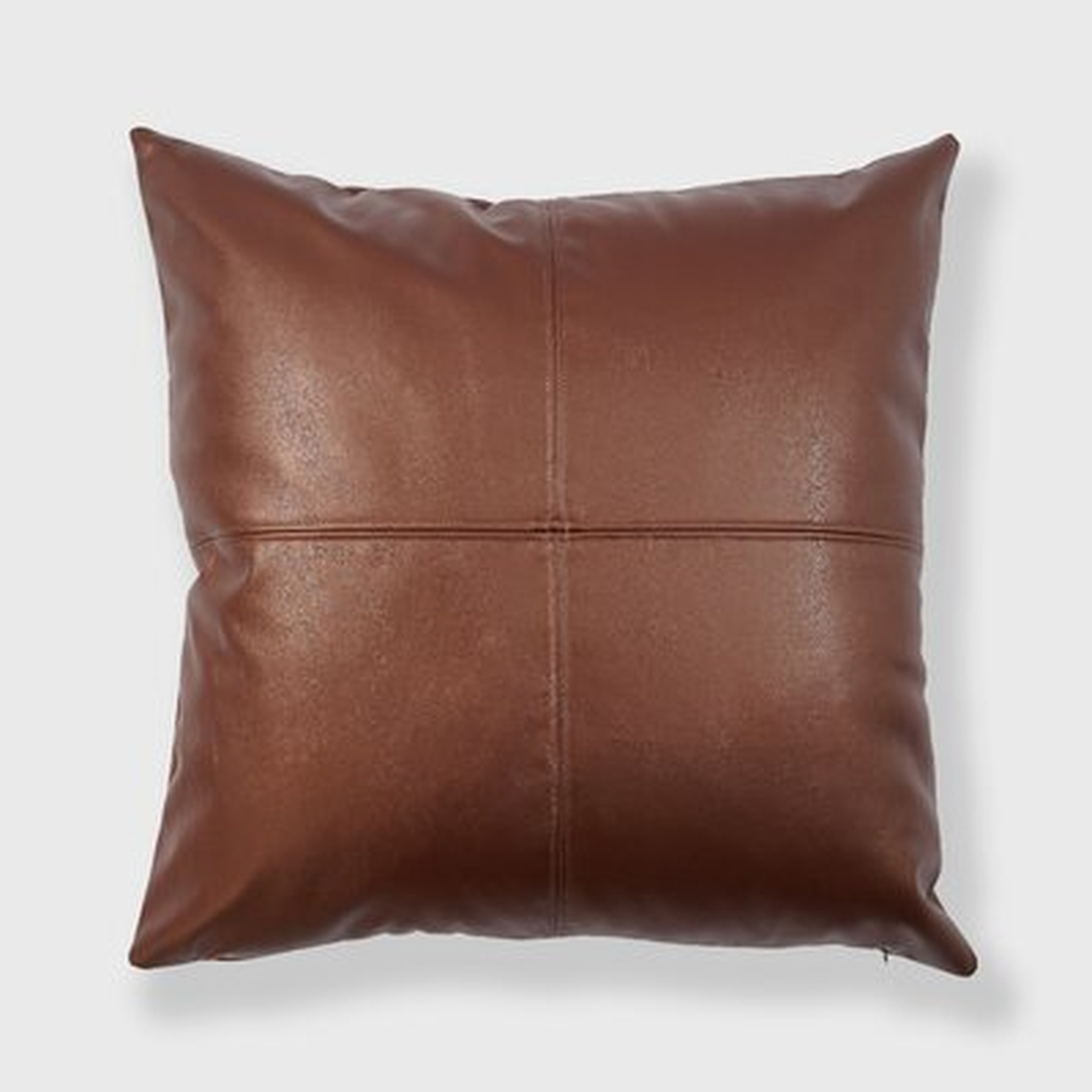 Aksana Square Faux Leather Pillow Cover & Insert - Wayfair