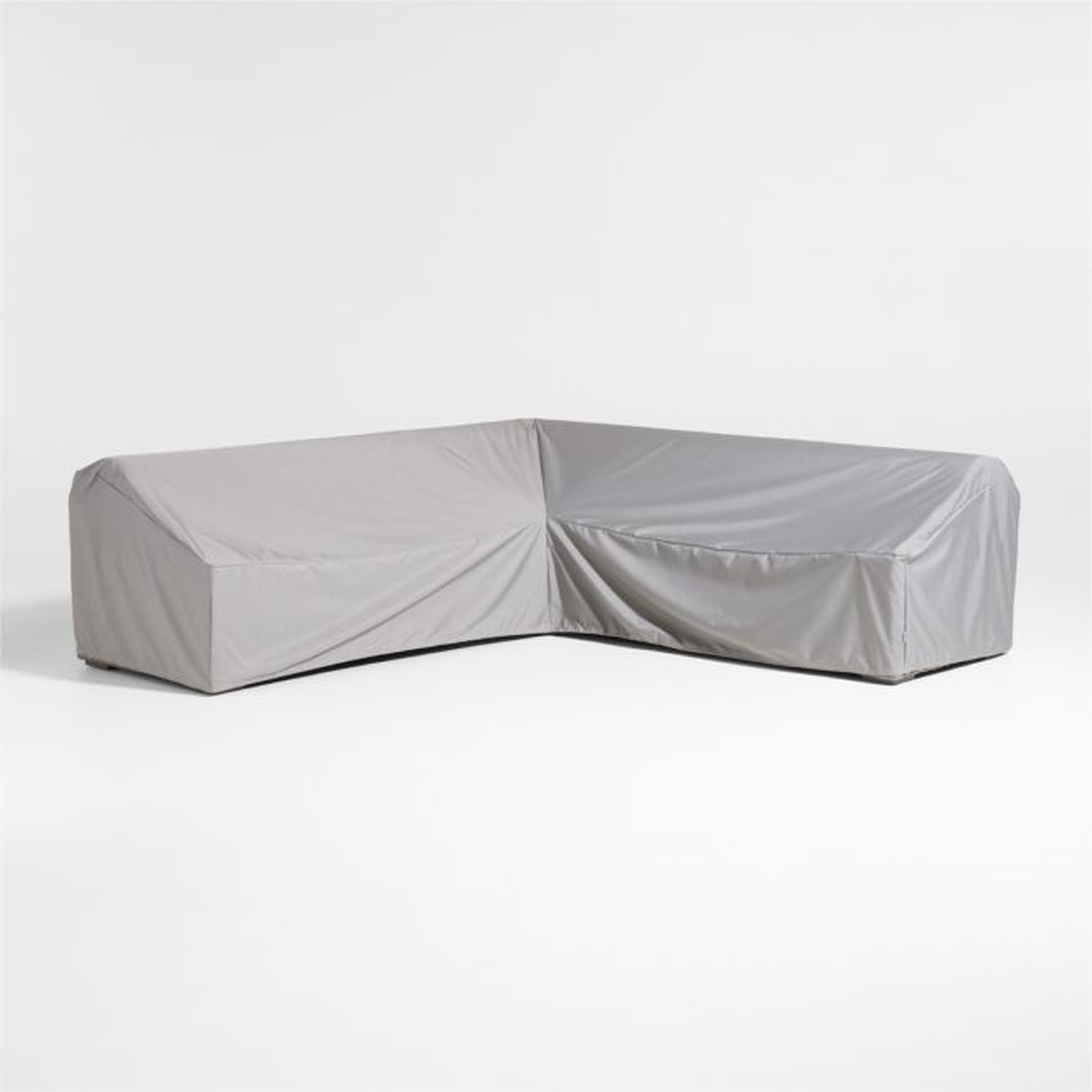 WeatherMAX Abaco Small L-Shaped Outdoor Sectional Sofa Cover - Crate and Barrel