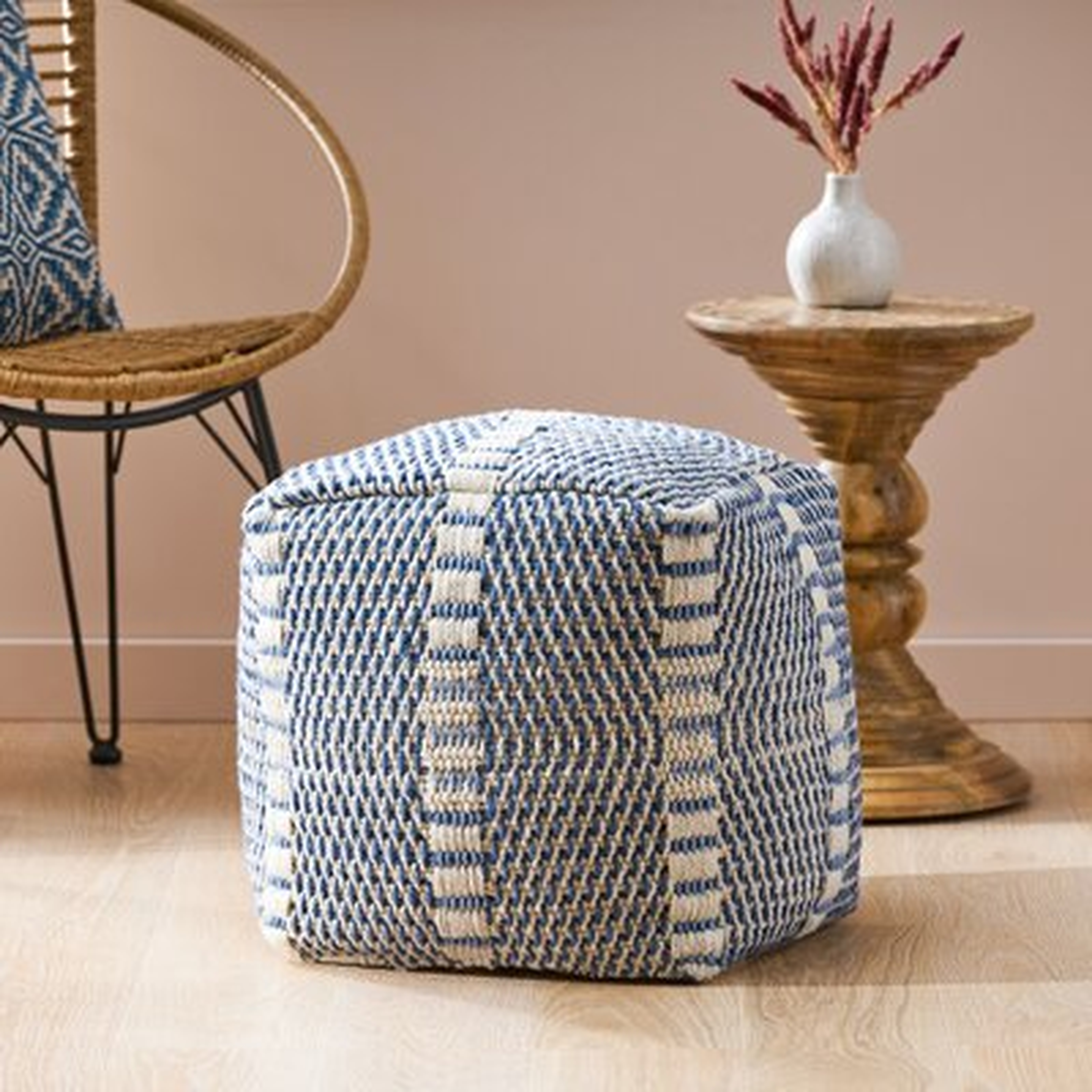Zain Boho Outdoor Ottoman with Cushion - Wayfair