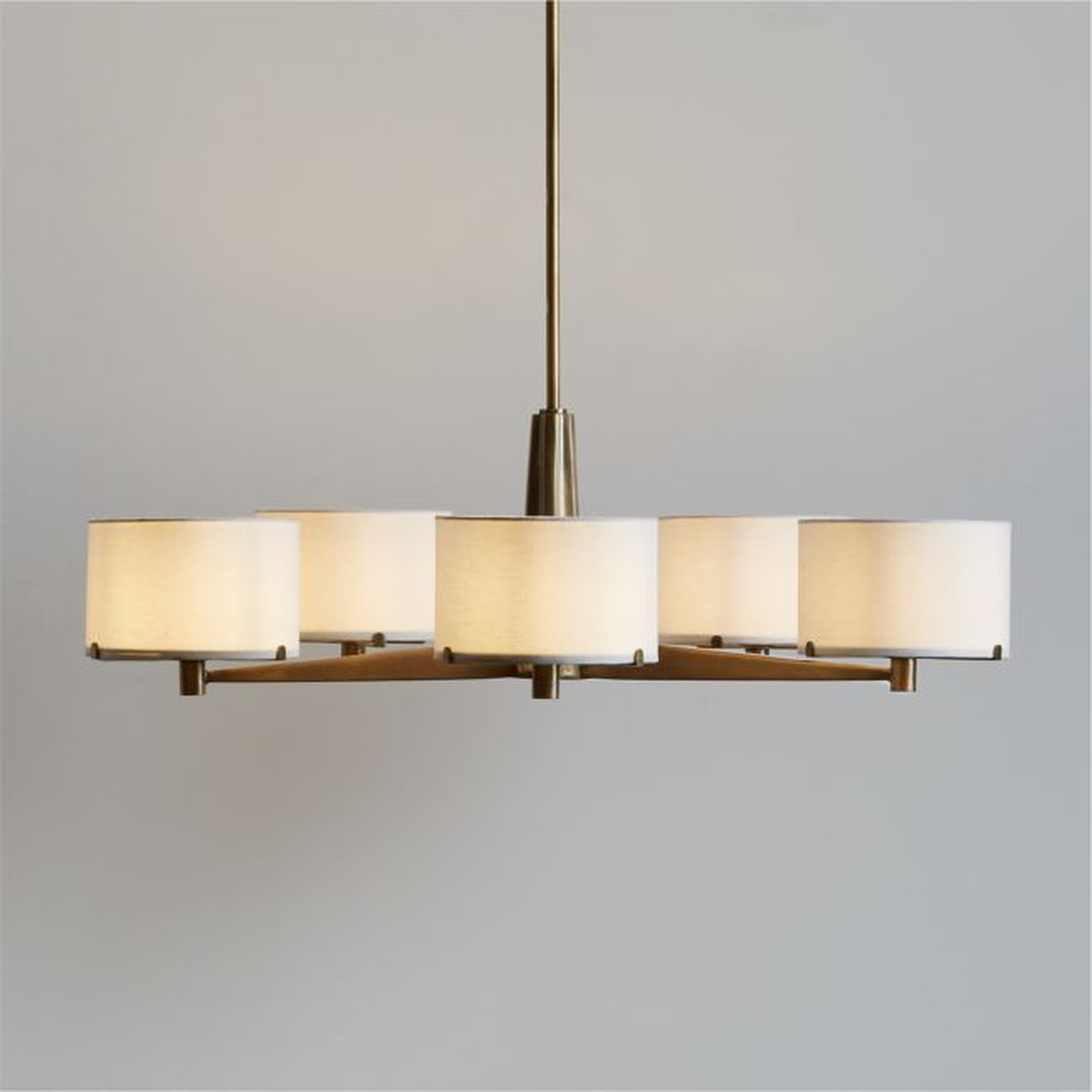 Isla Brushed Brass Metal Chandelier Light - Crate and Barrel