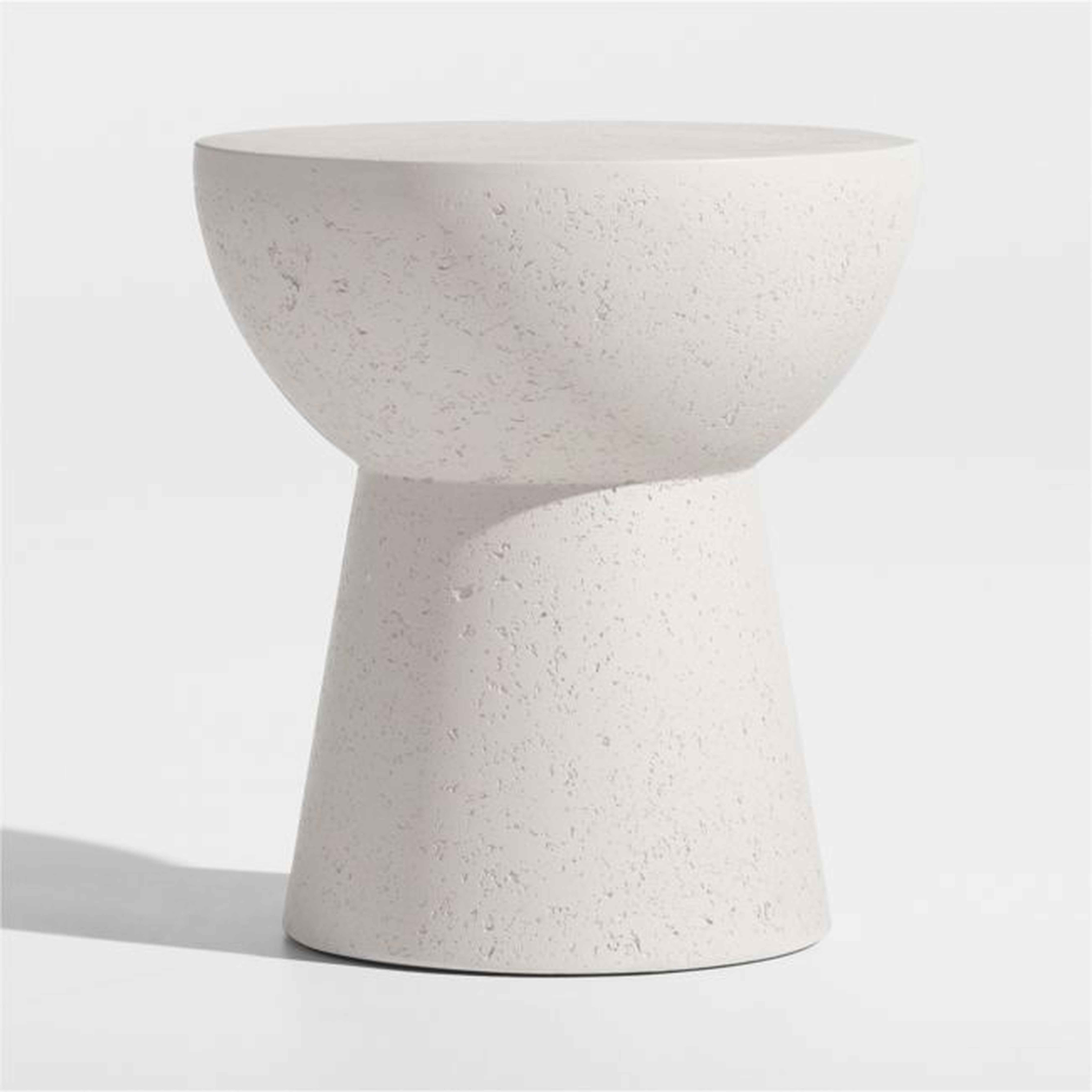 Marfa 18" Outdoor Concrete Side Table - Crate and Barrel