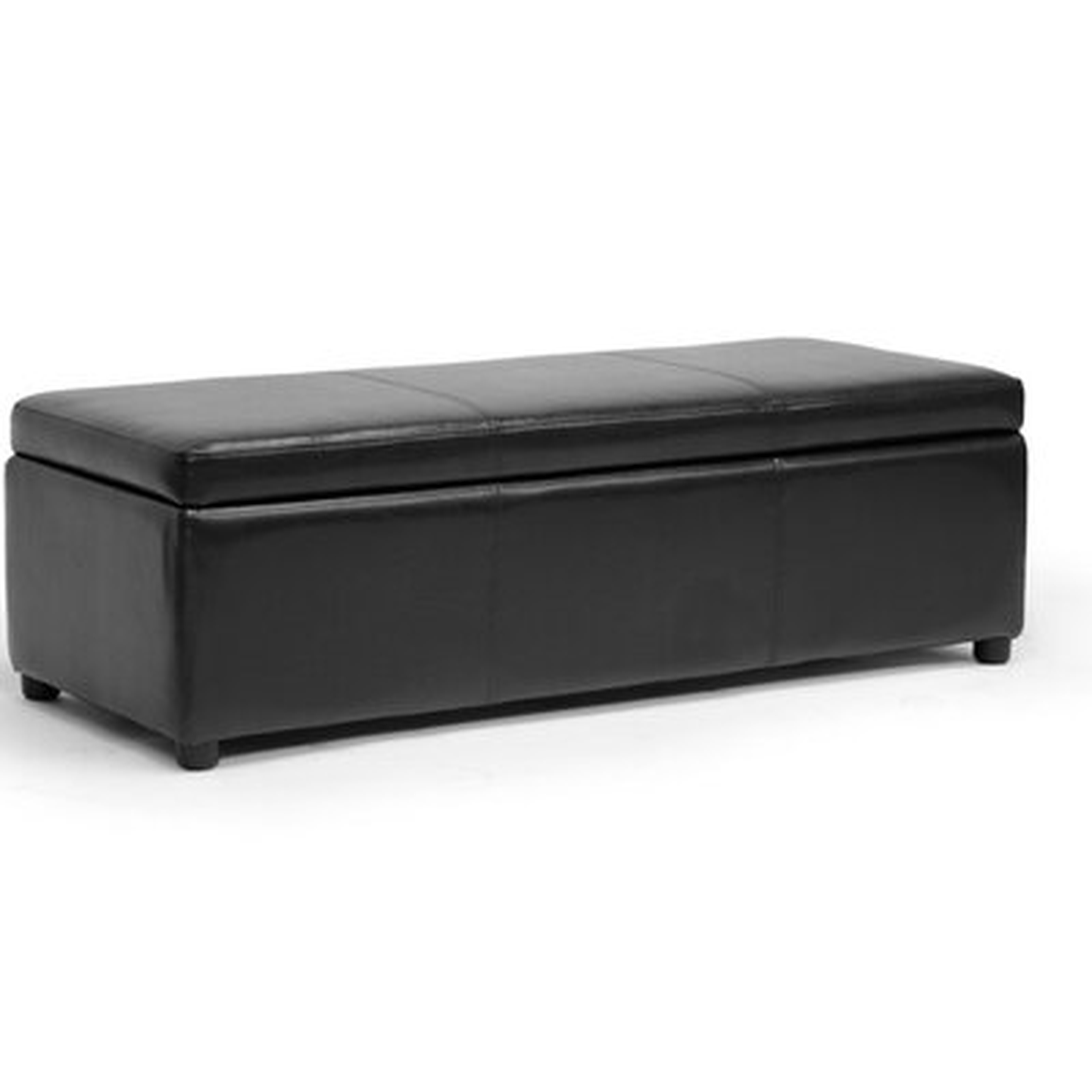 Kashi Black Brown Modern Ottoman - Wayfair