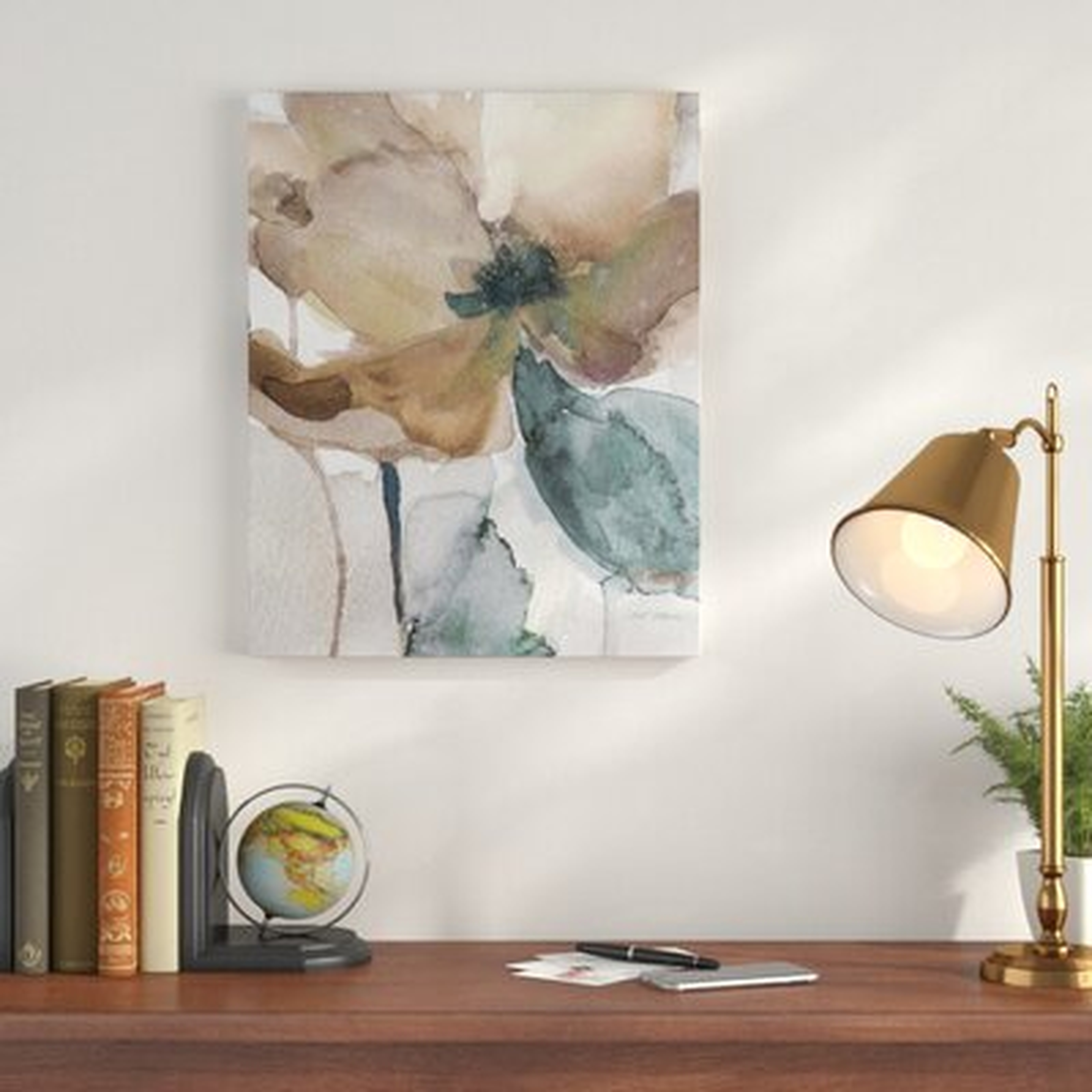 'Watercolor Poppy I' - Wrapped Canvas Print - Wayfair