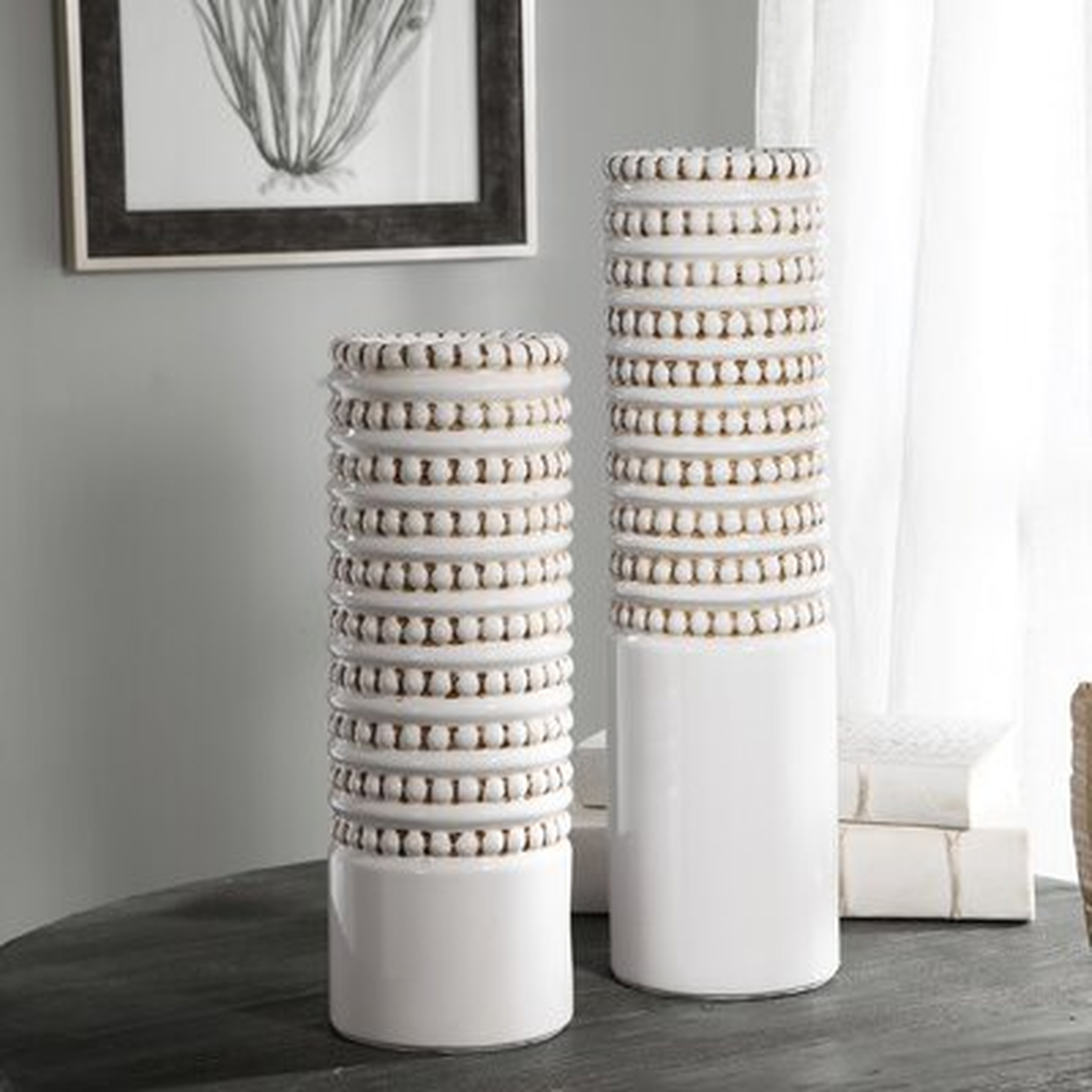 Zack Ceramic Table Vase - Wayfair