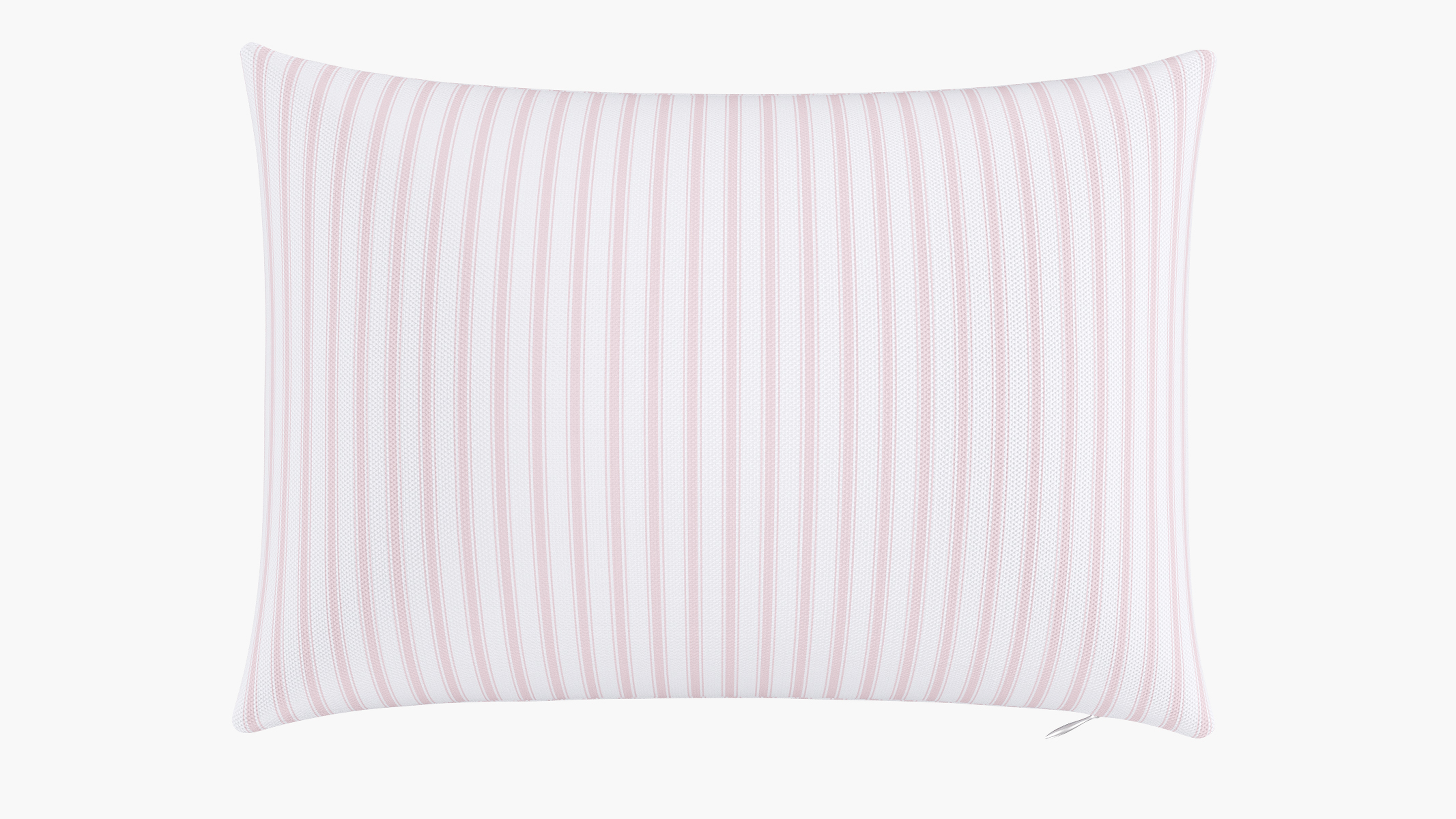 Throw Pillow 14" x 20", Pink Classic Ticking Stripe, 14" x 20" - The Inside