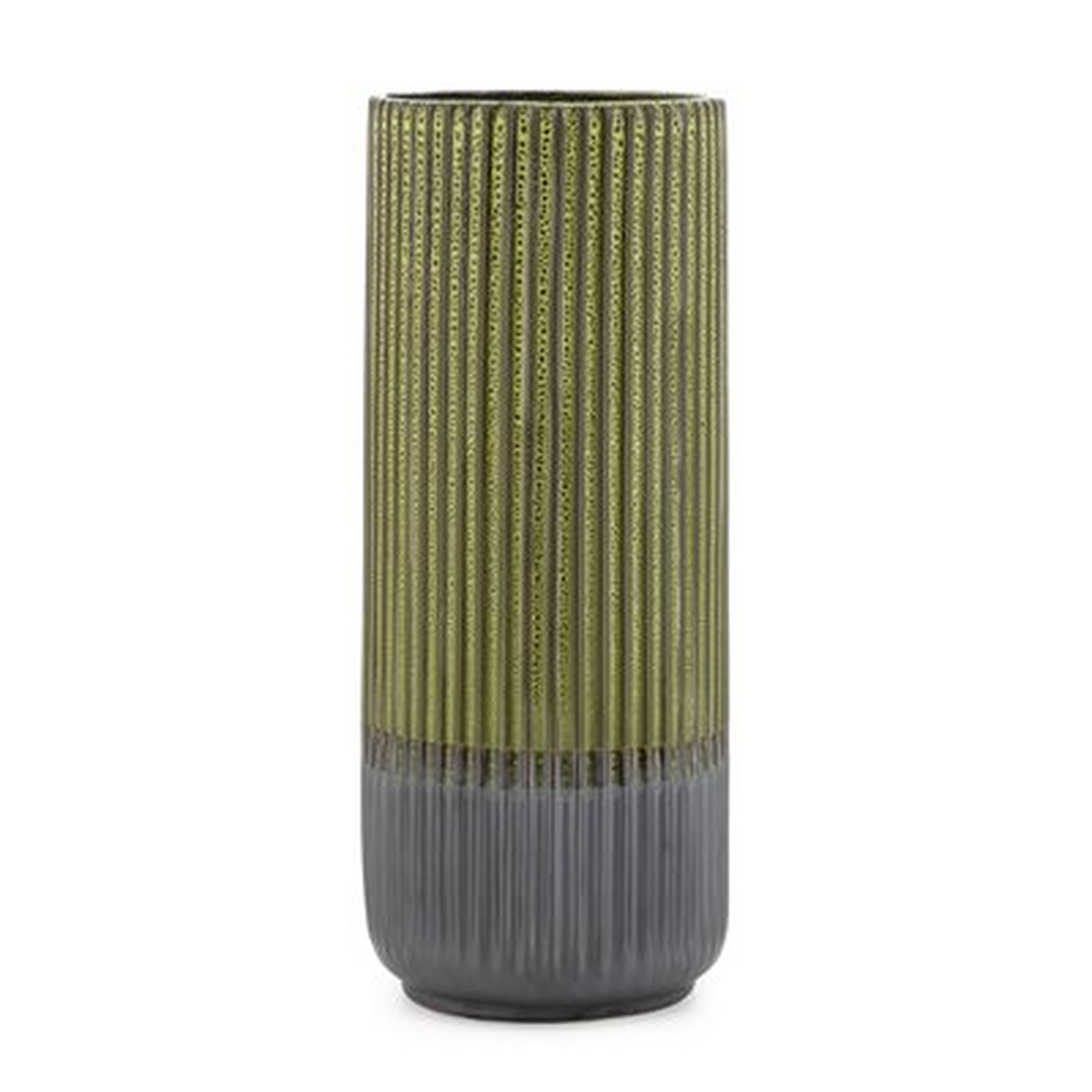 Palma Green Indoor / Outdoor Ceramic Table Vase - Wayfair