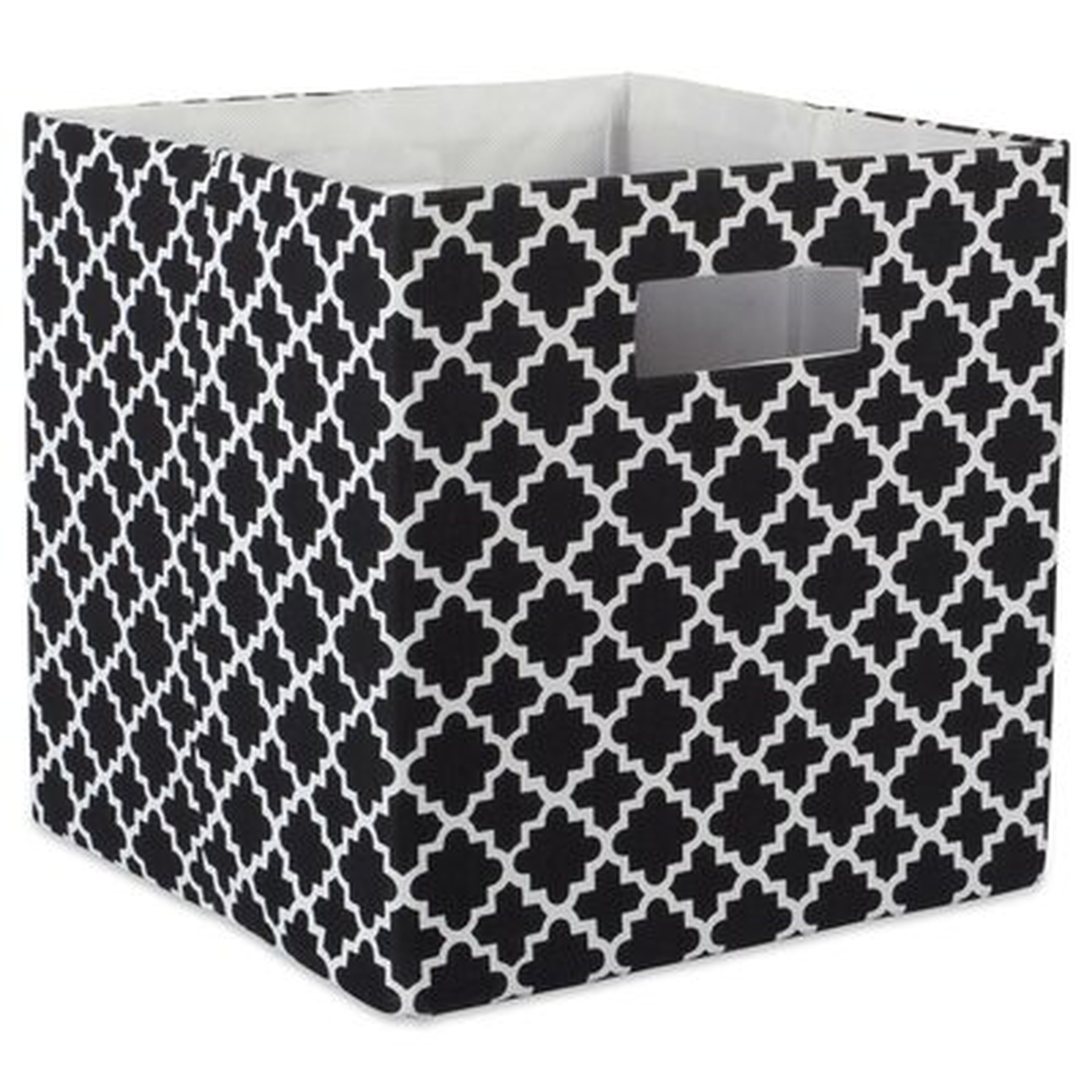 Cube Lattice Square Fabric Polyester Bin - Wayfair