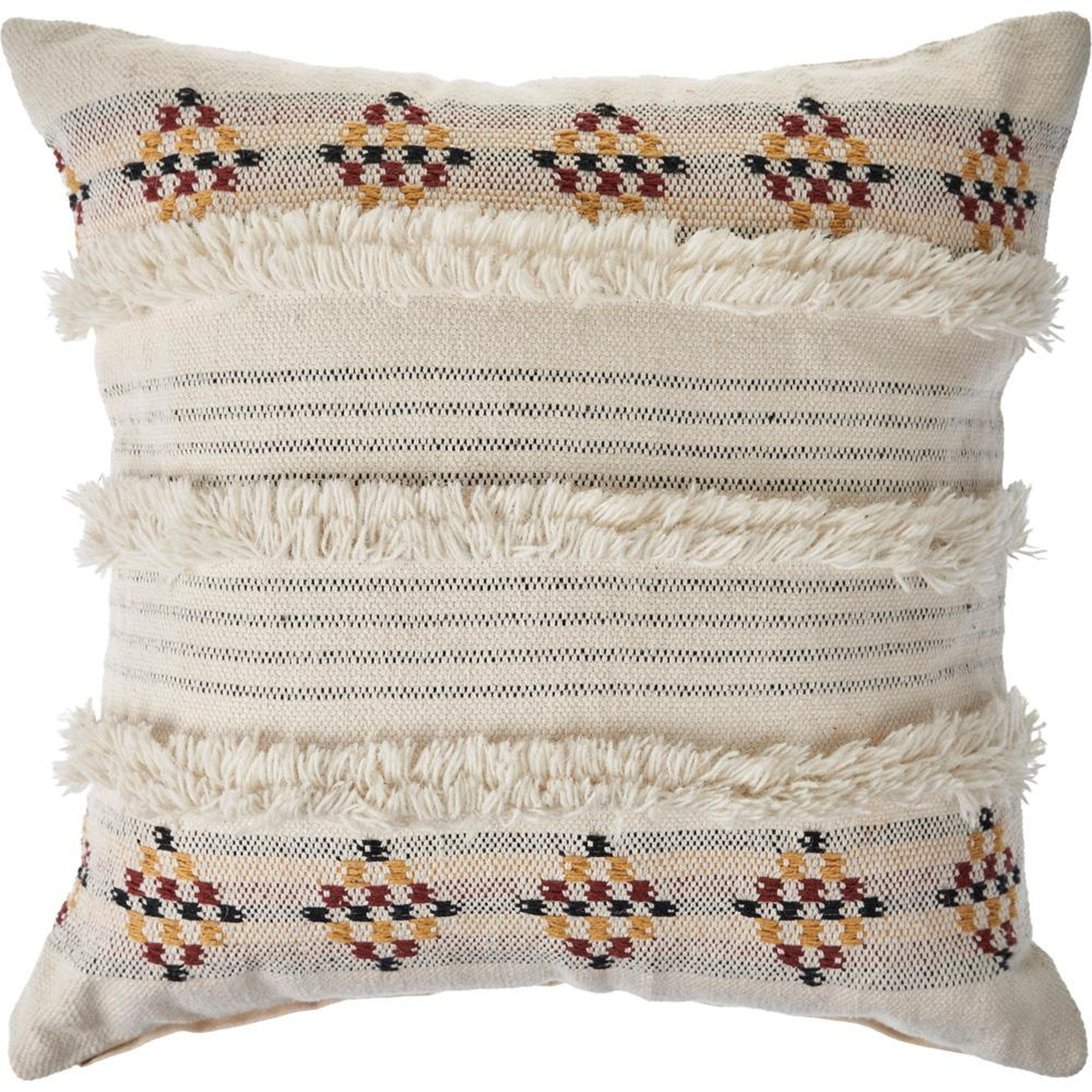 LR Home Tufted Multicolored Farmhouse Standard Throw Pillow, Multi-color - Home Depot