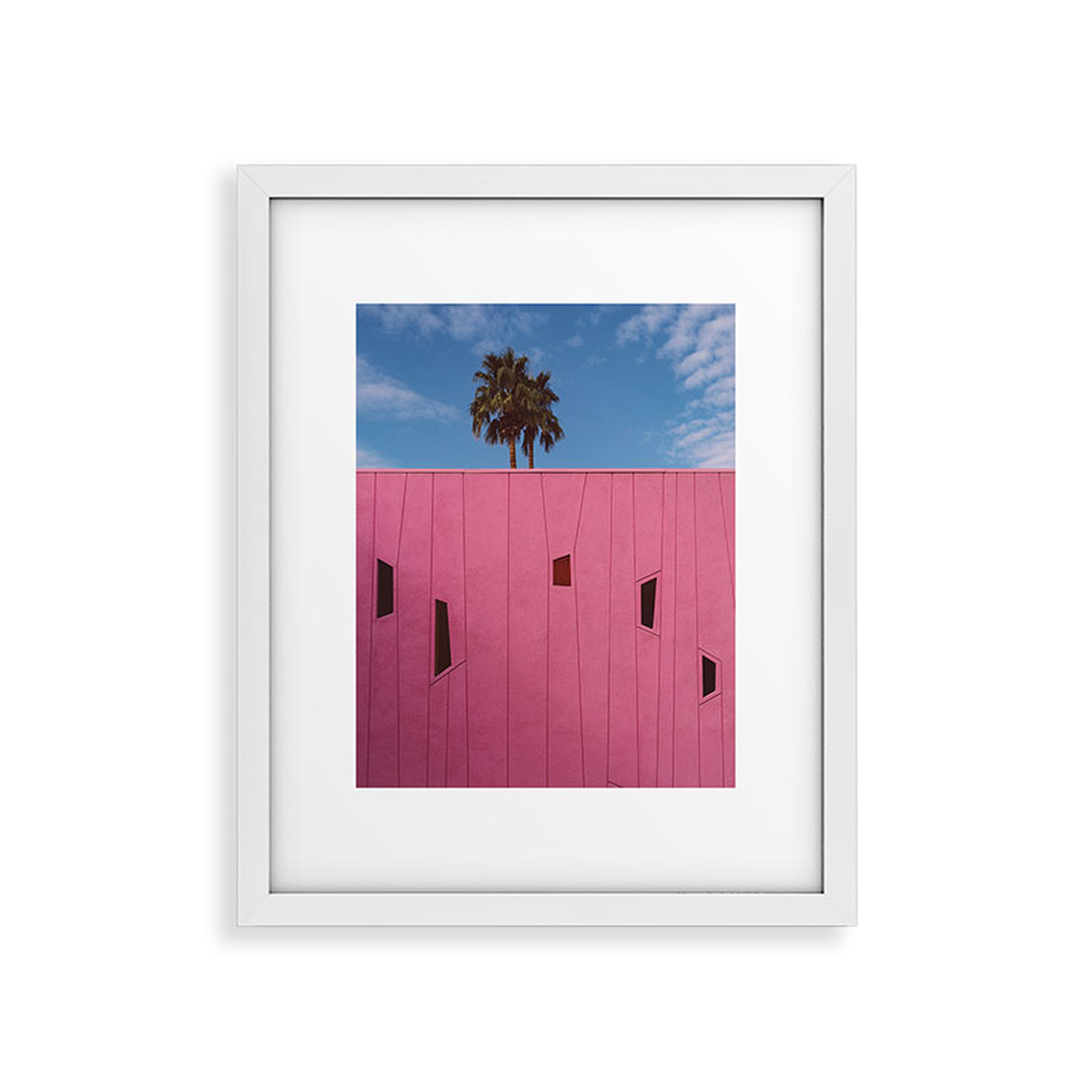 Palm Springs Vibes Iii by Bethany Young Photography - Framed Art Print Modern White 11" x 14" - Deny Designs