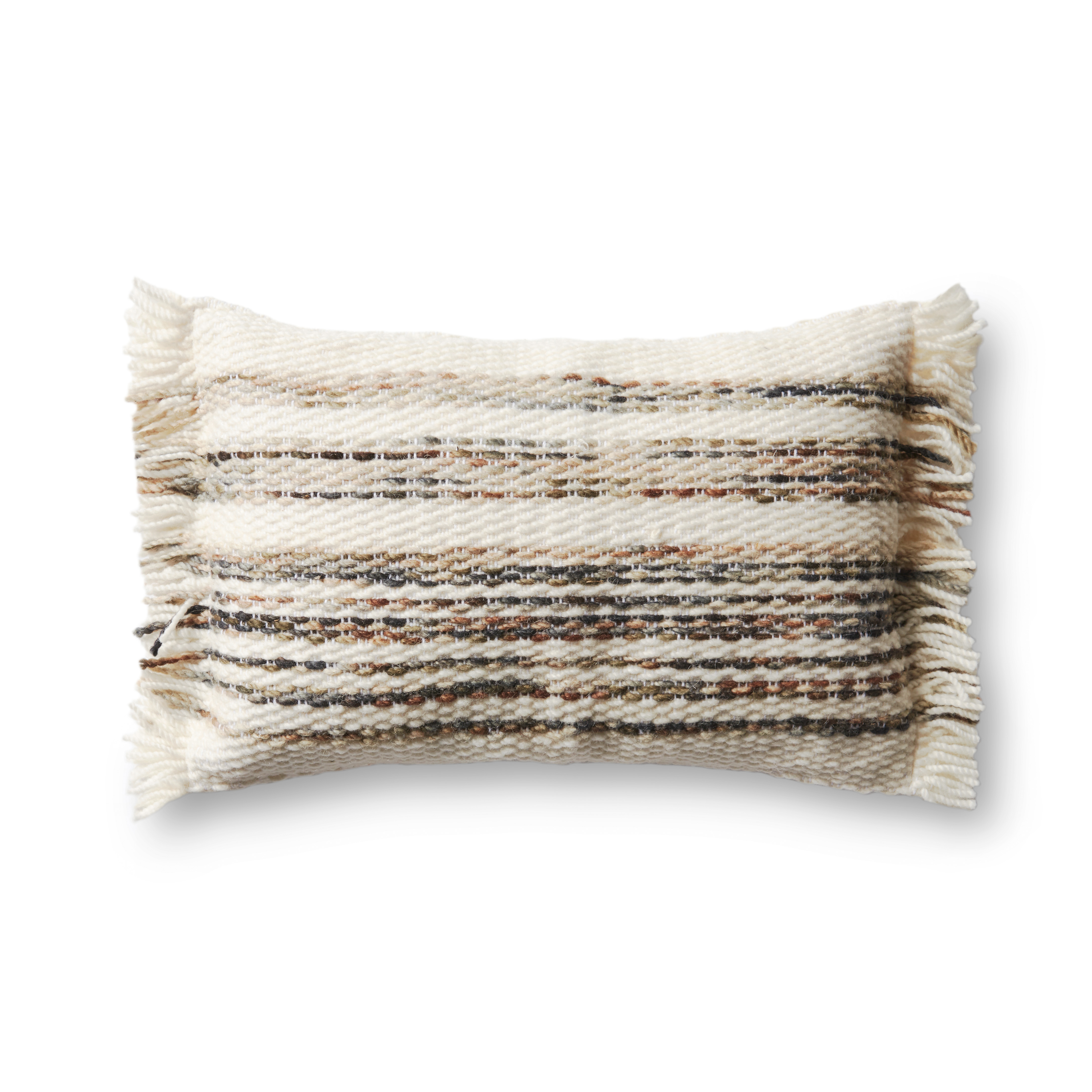Magnolia Home by Joanna Gaines x Loloi Pillows Natural / Multi 13" x 21" Cover w/Poly - Loloi Rugs
