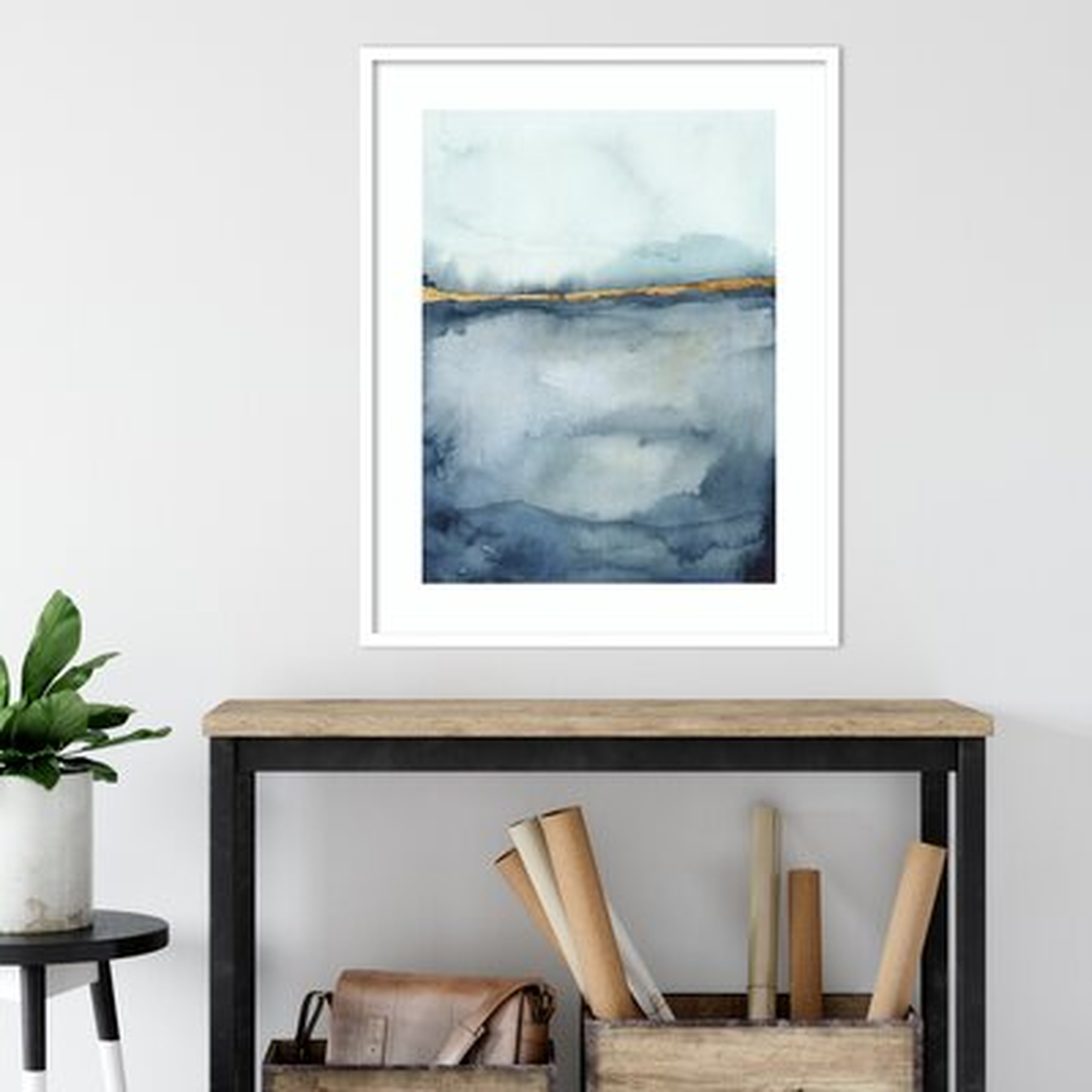 Coastal Horizon II by Victoria Borges - Picture Frame Graphic Art Print on Paper - AllModern