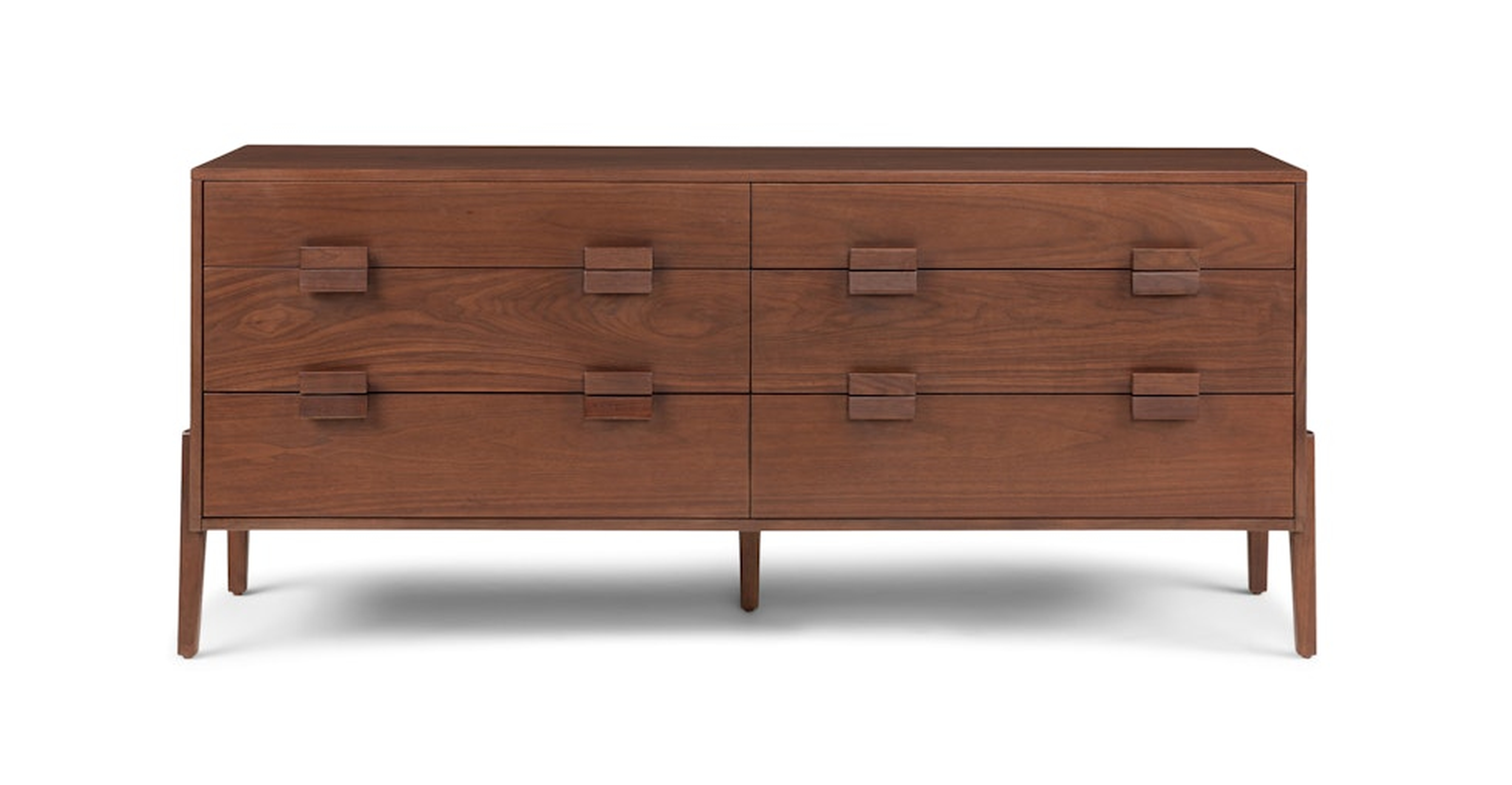 Vireo 6-Drawer Double Dresser - Walnut - Article