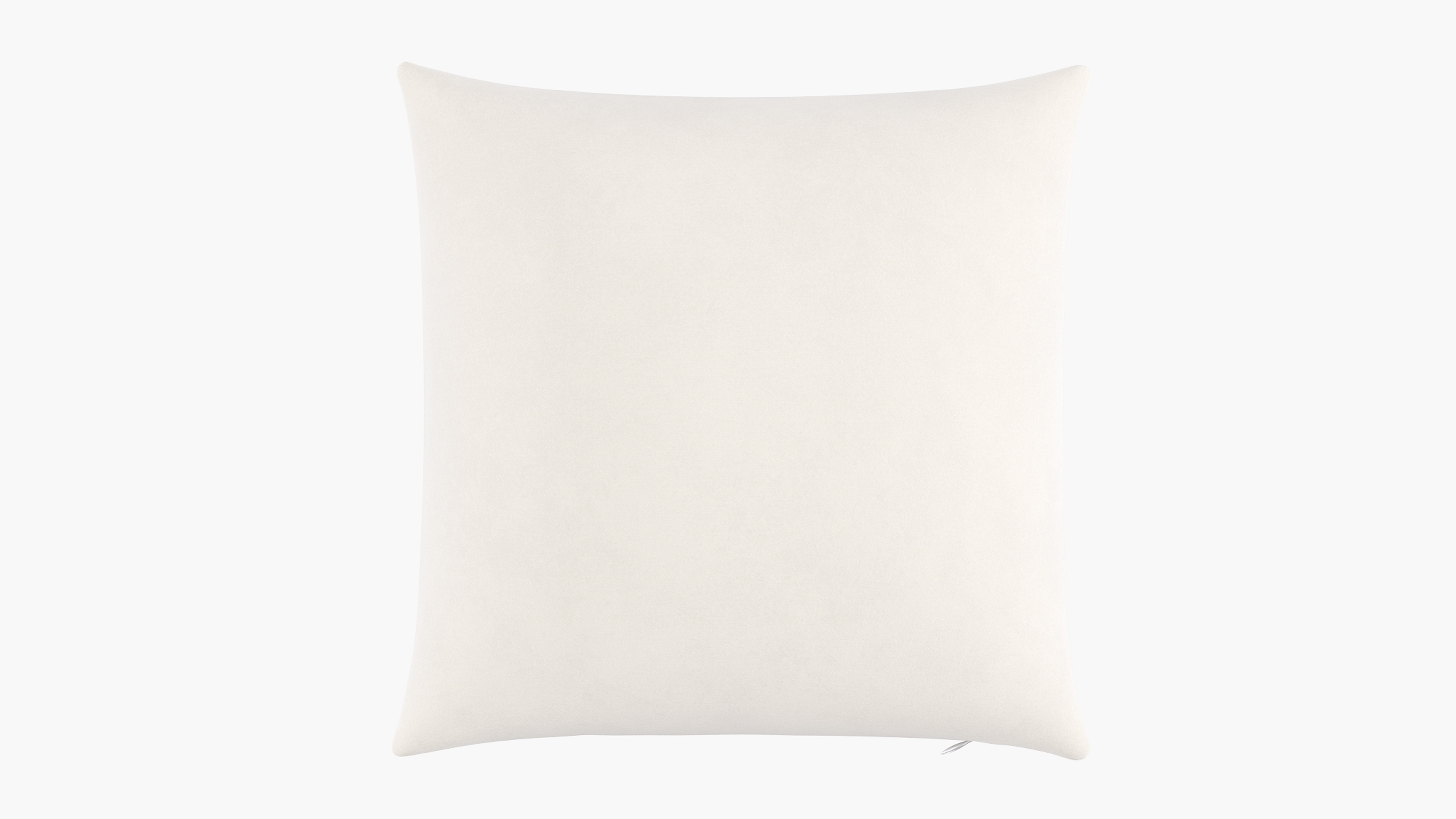 Throw Pillow 20", White Classic Velvet, 20" x 20" - The Inside