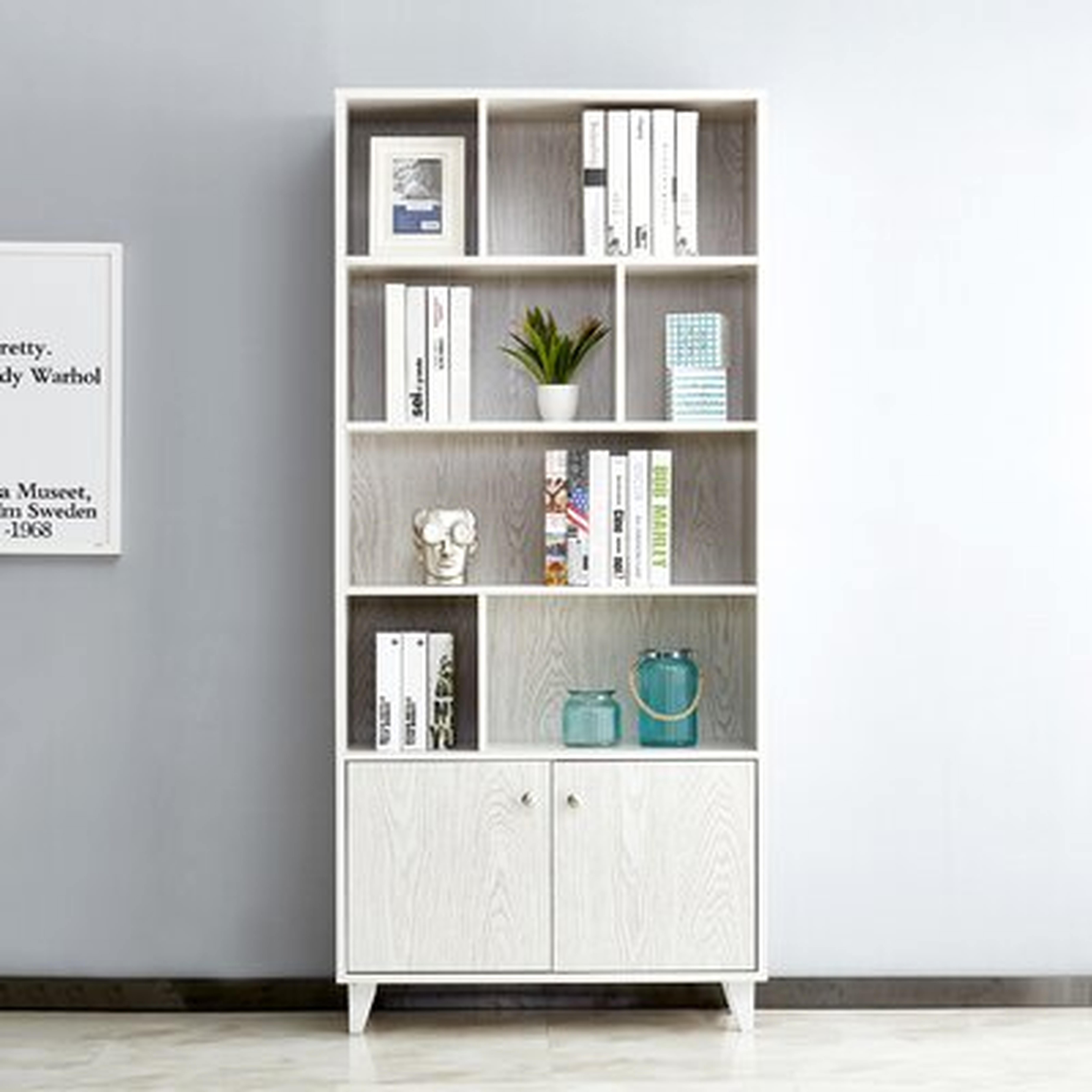 Amy-Mae 68.5" W x 31.5" W Standard Bookcase - Wayfair