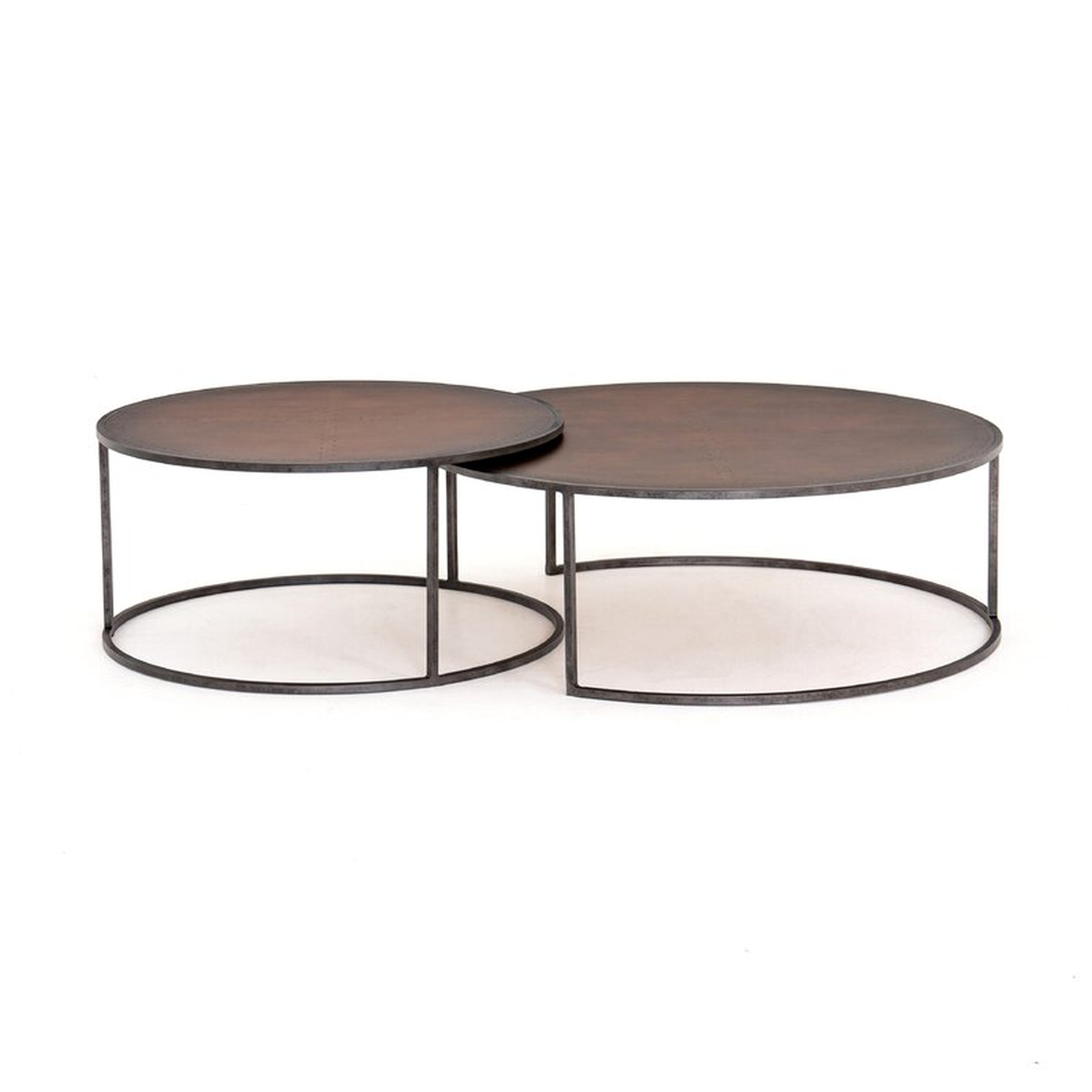 Four Hands Catalina Nesting Coffee Table Table Top Color: Copper Clad - Perigold