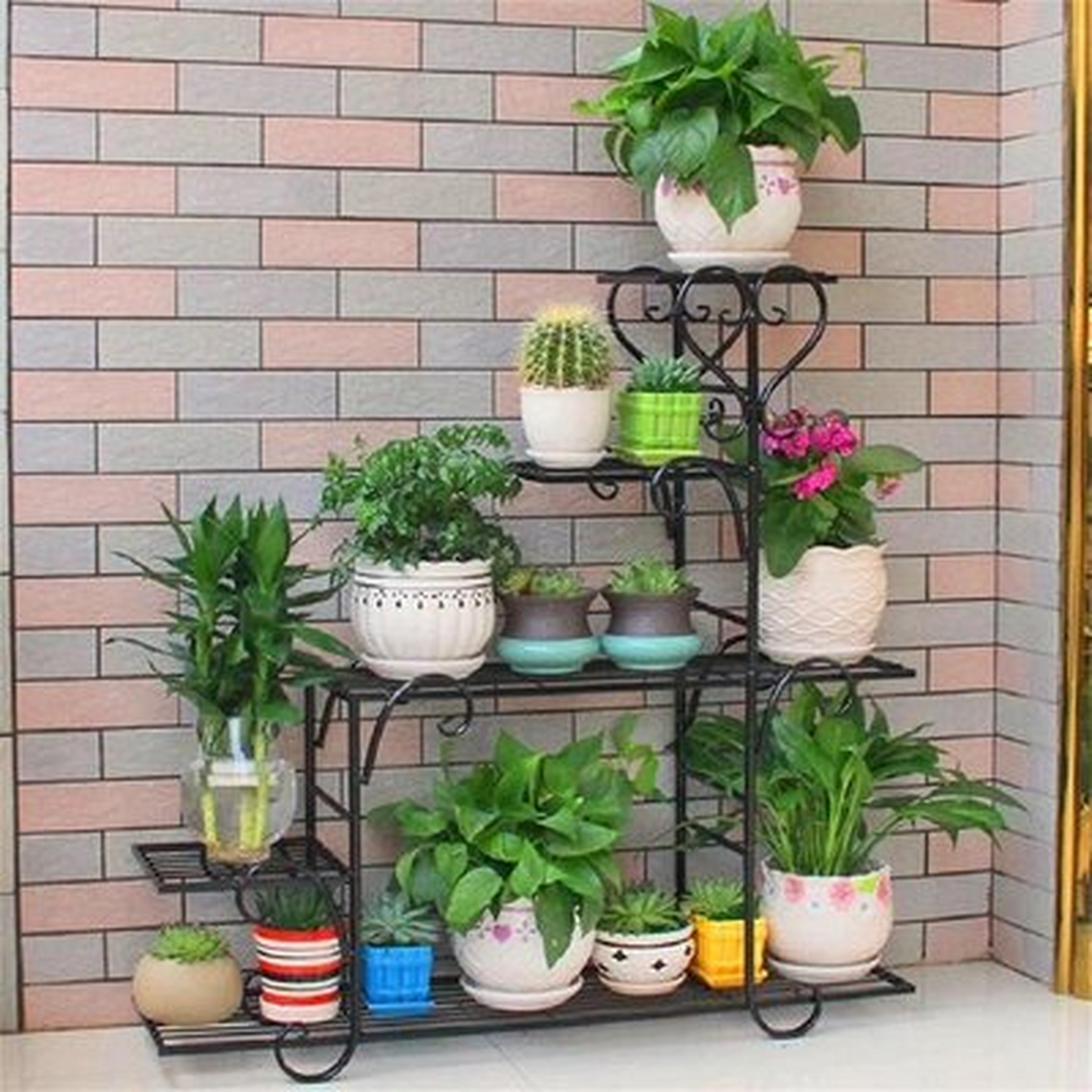 Tall Plant Stand Plant Stands For Indoor Plants Plant Shelf Outdoor Plant Stand For Patio, 5 Tier Metal Plant Stand Multiple Plants Flower Stand Plant Shelves Plant Rack - Wayfair