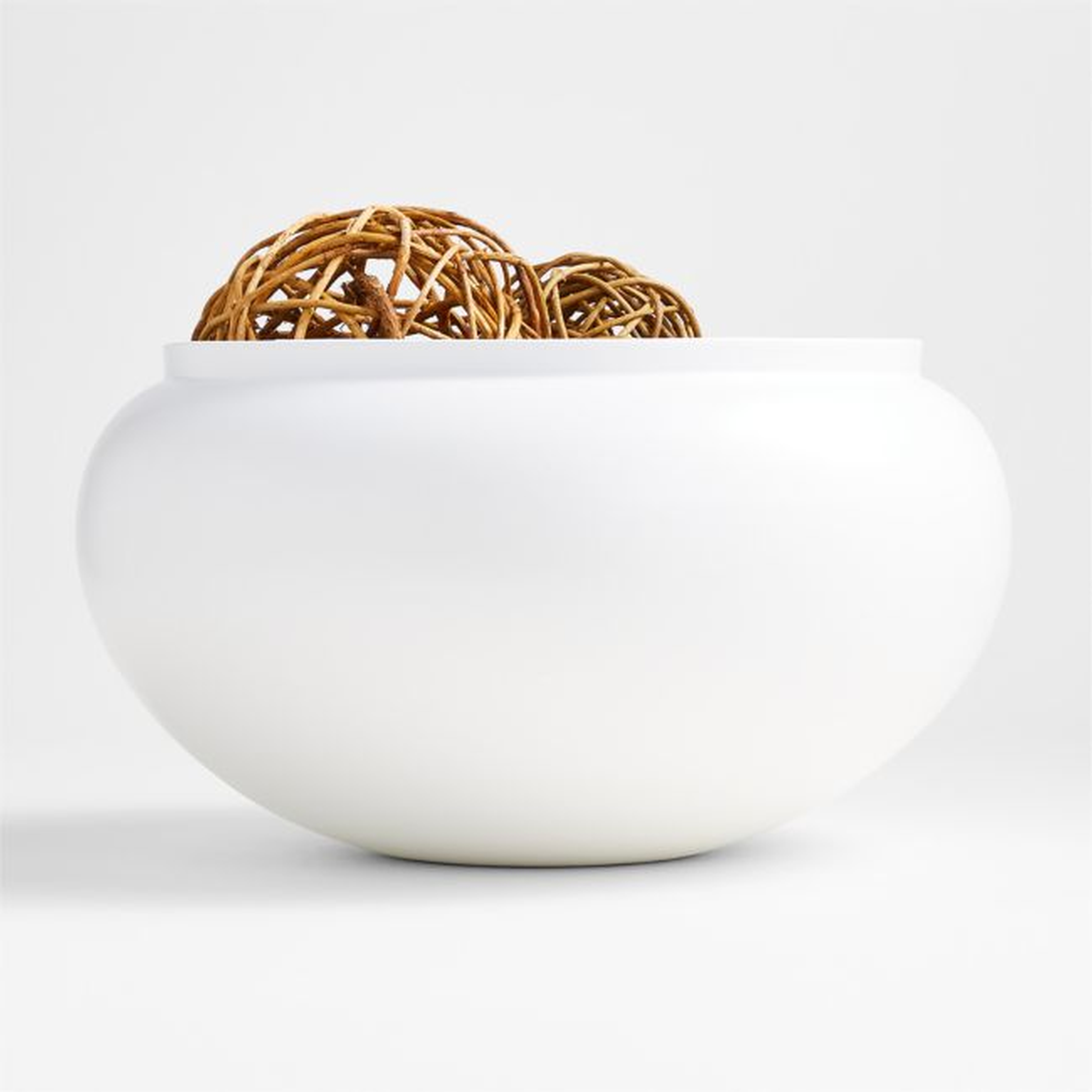 Jimena White Ceramic Centerpiece Bowl - Crate and Barrel
