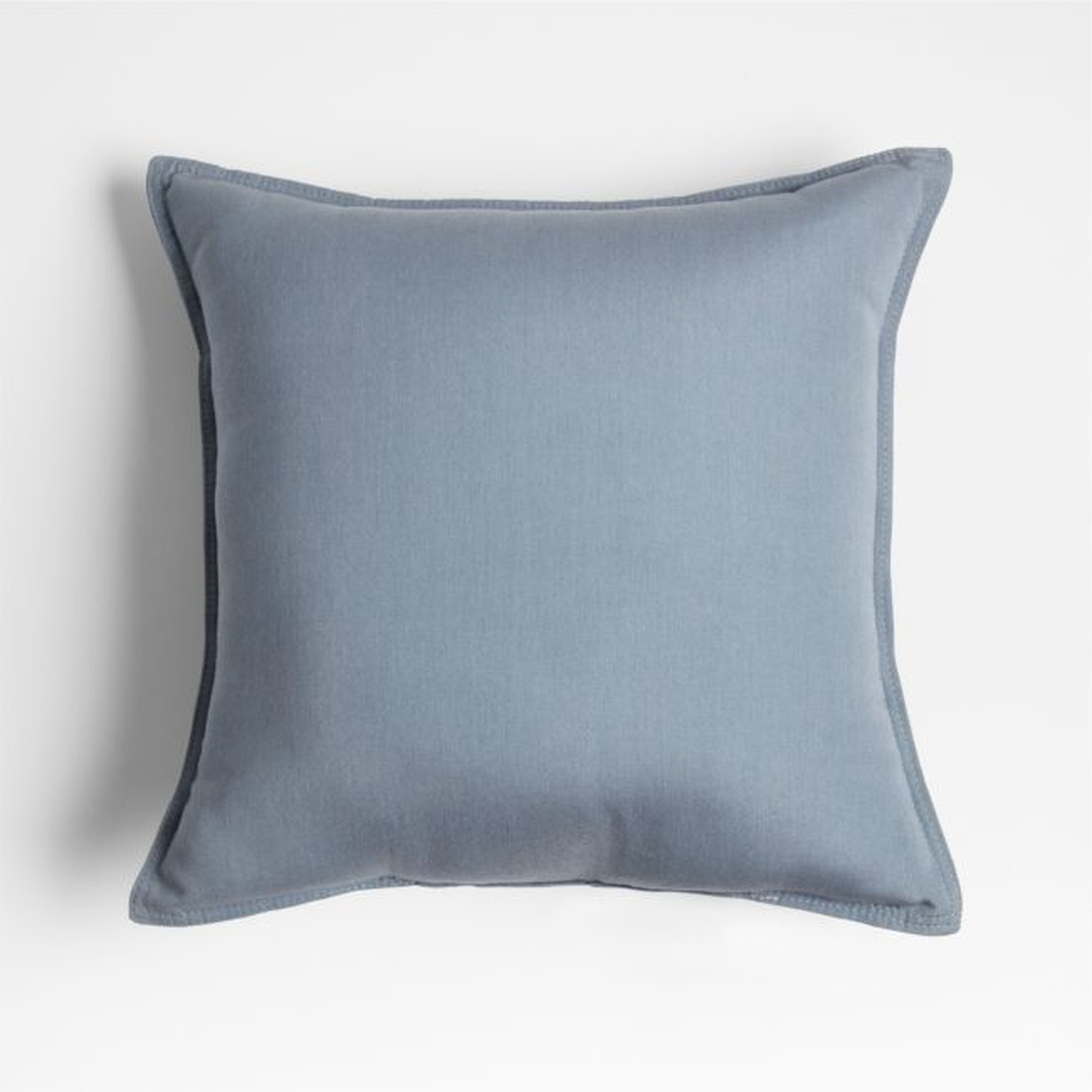 Sunbrella ® 20"x20" Haze Blue Outdoor Throw Pillow - Crate and Barrel