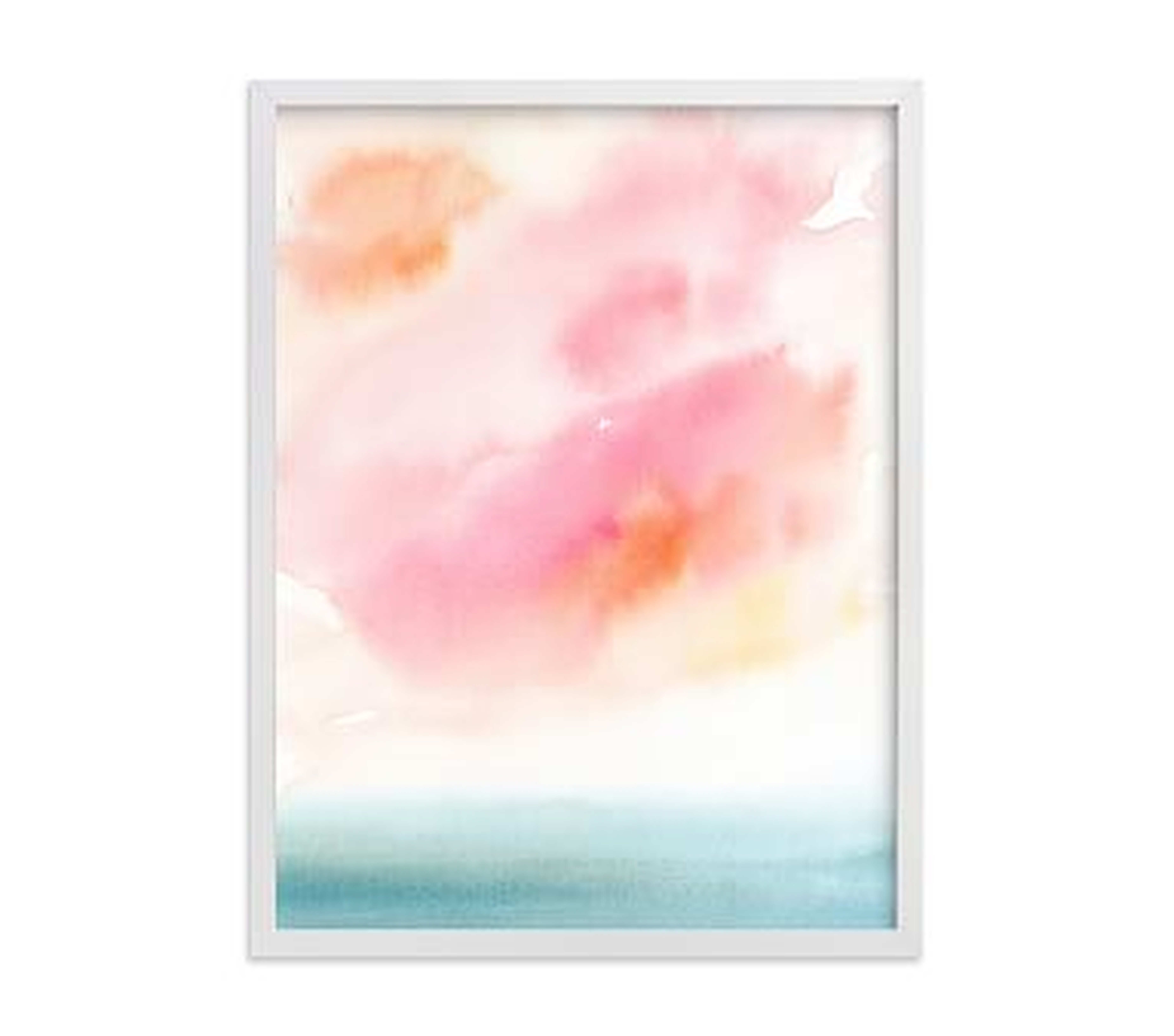 Minted(R) Sherbet Sky Wall Art by Lindsay Megahed; 18x24, White - Pottery Barn Kids