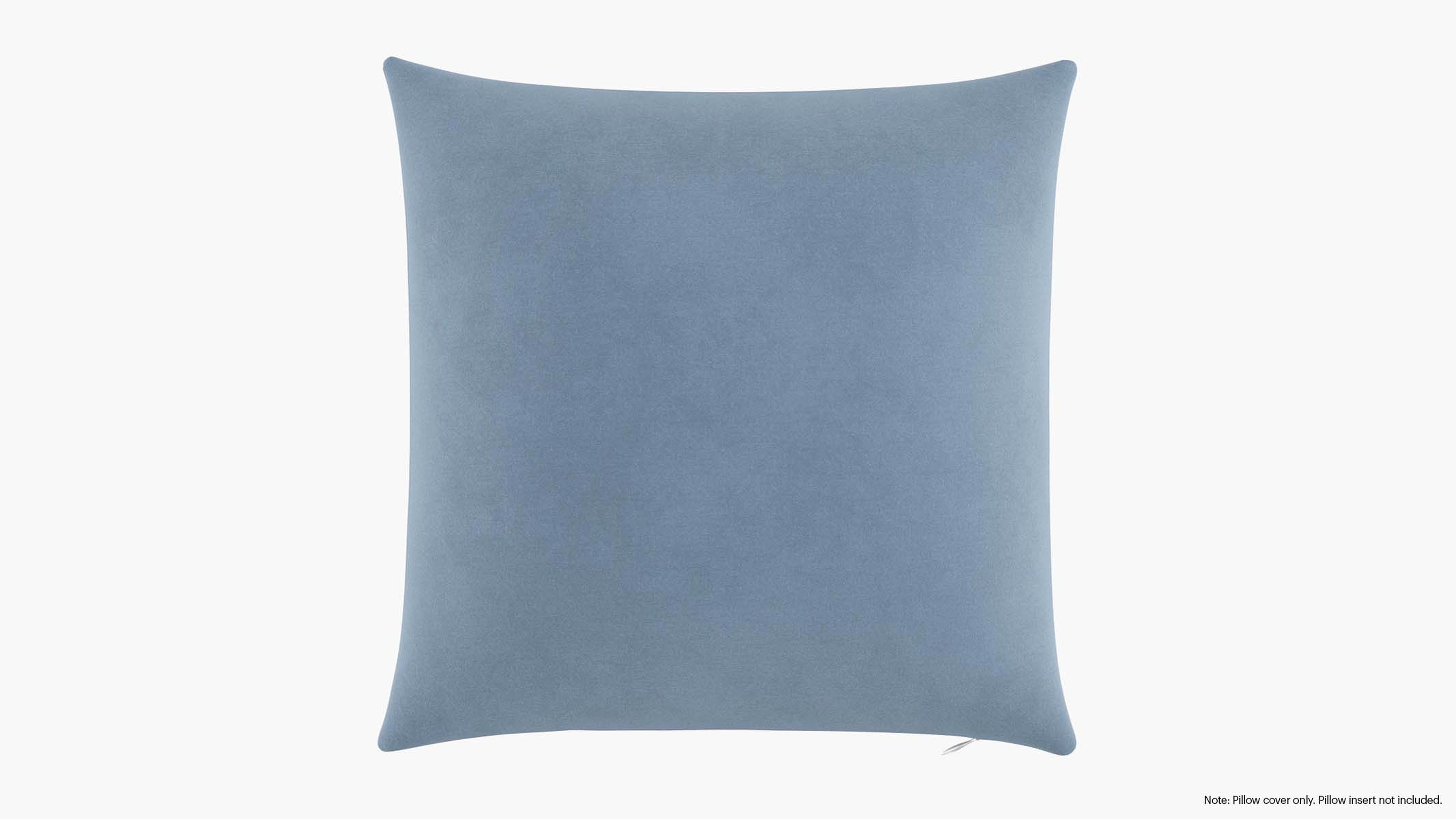 Throw Pillow Cover 20", Ocean Classic Velvet, 20" x 20" - The Inside