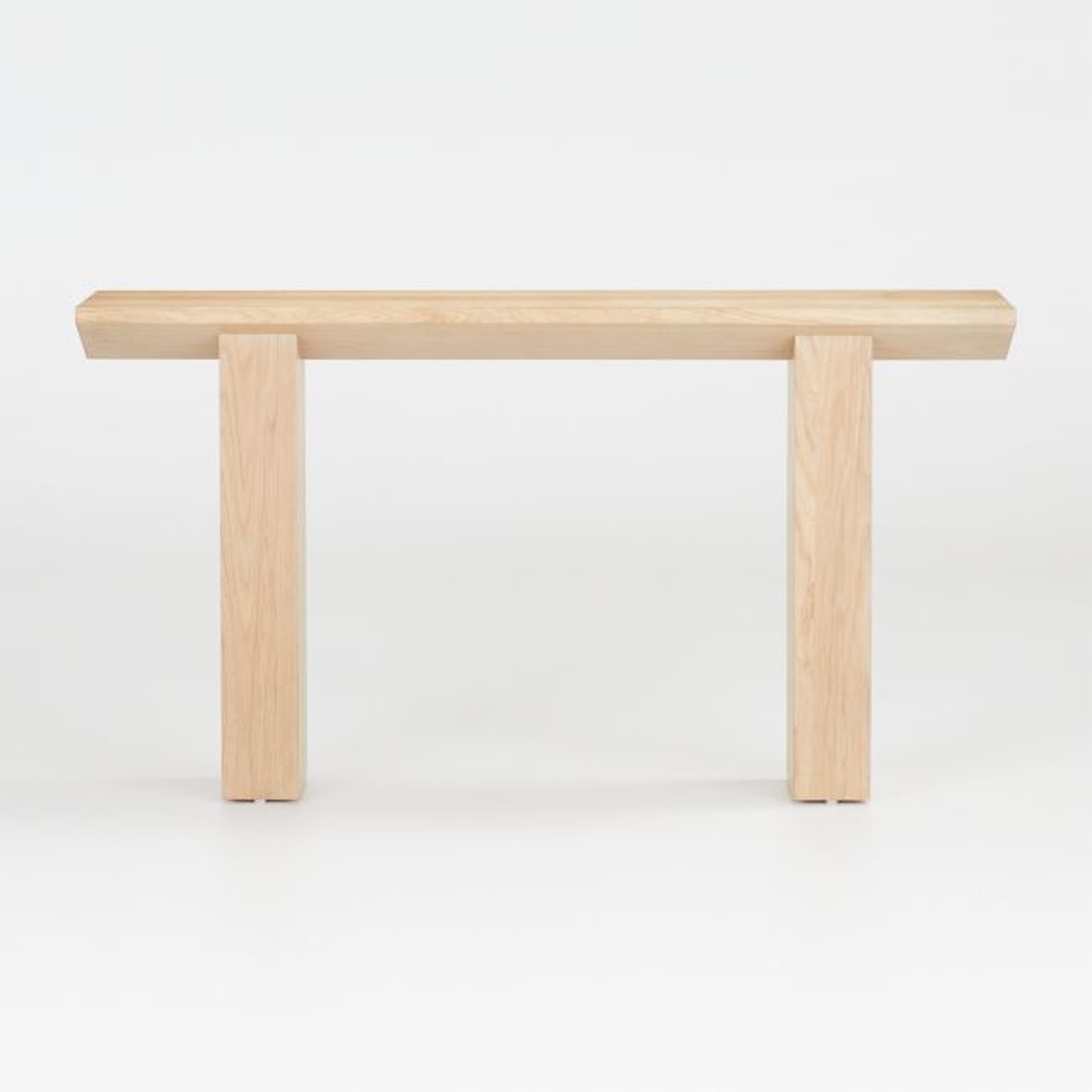 Van Natural Wood Console Table by Leanne Ford - Crate and Barrel