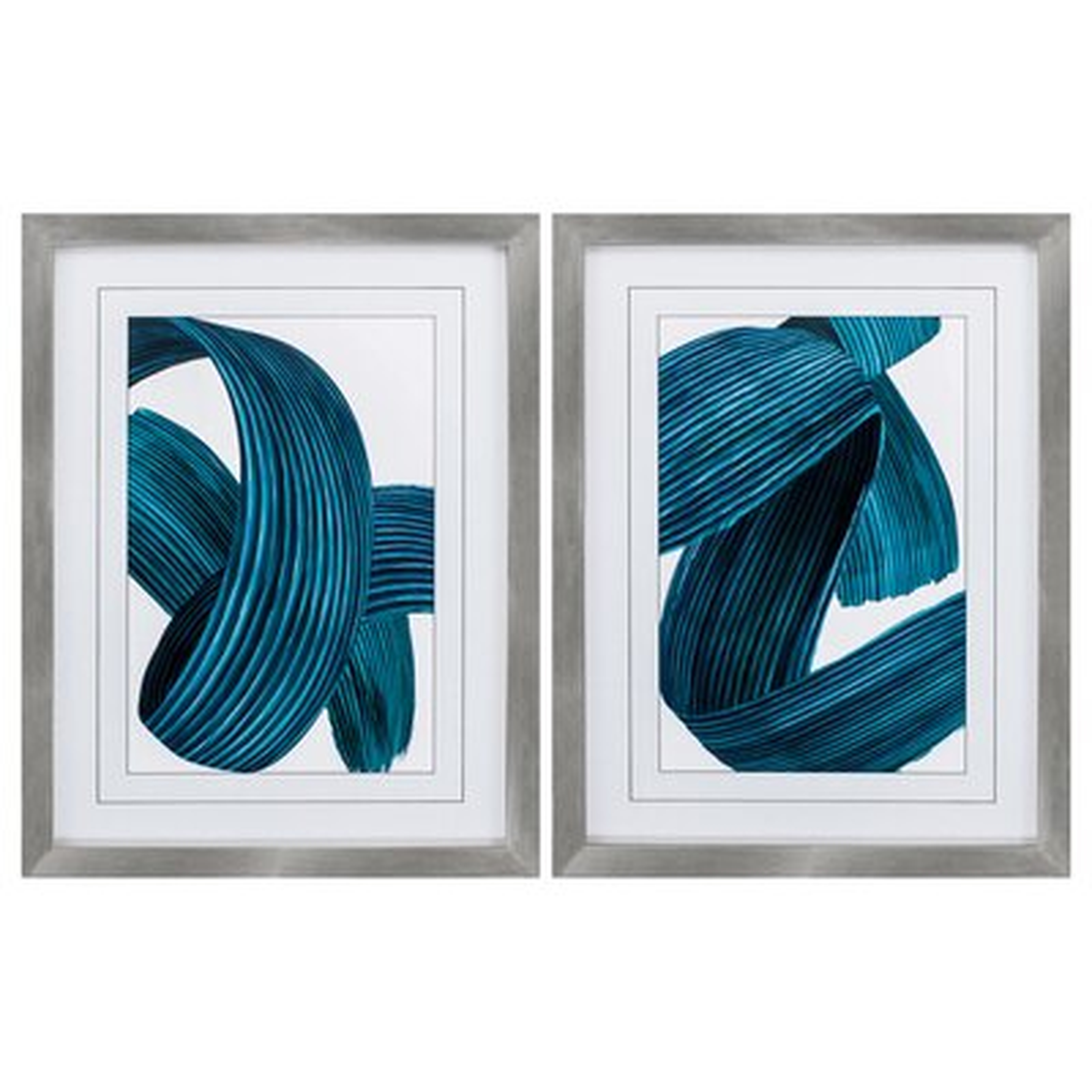Surging Waves - 2 Piece Picture Frame Graphic Art - Wayfair