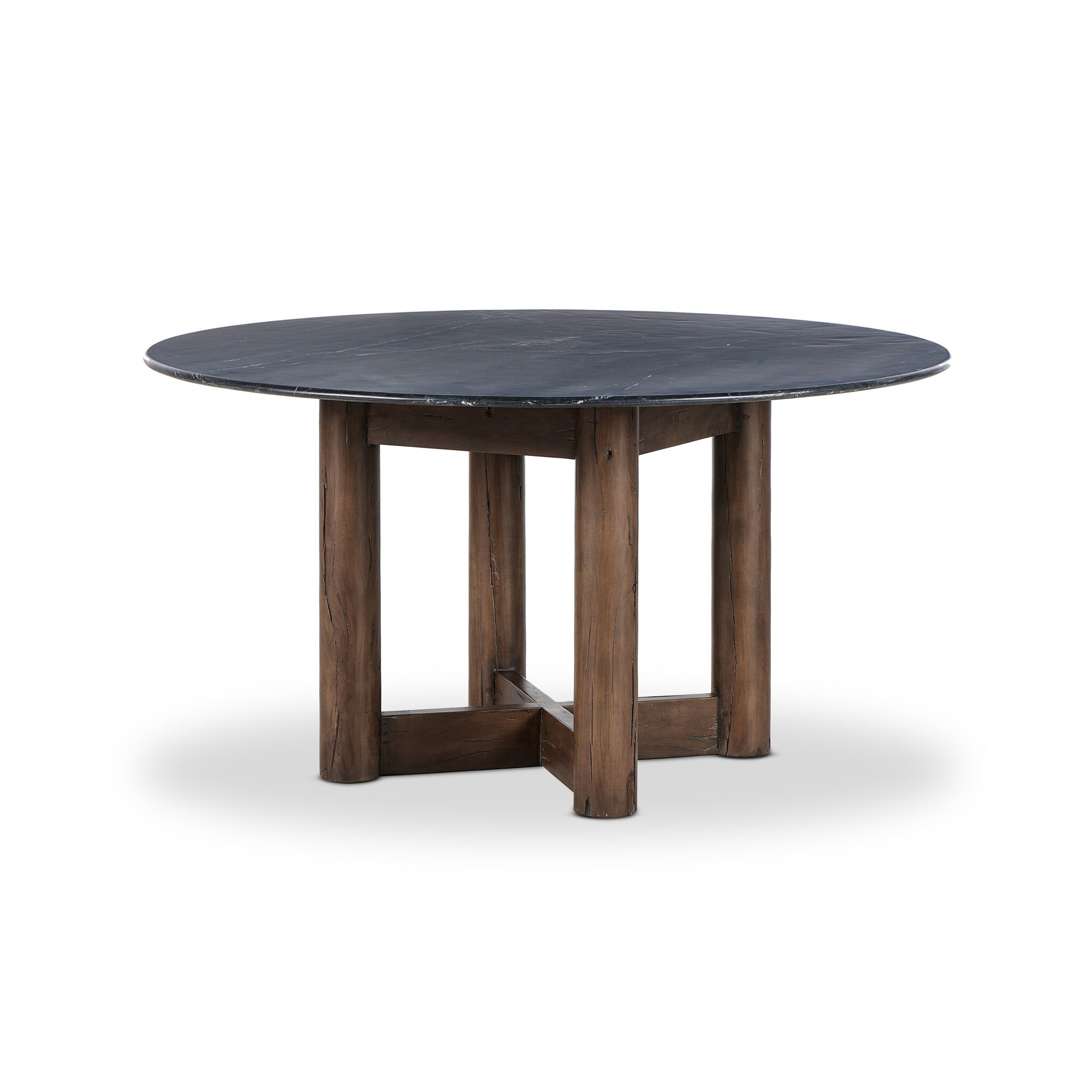 Rohan Dining Table - Black Marble - Four Hands