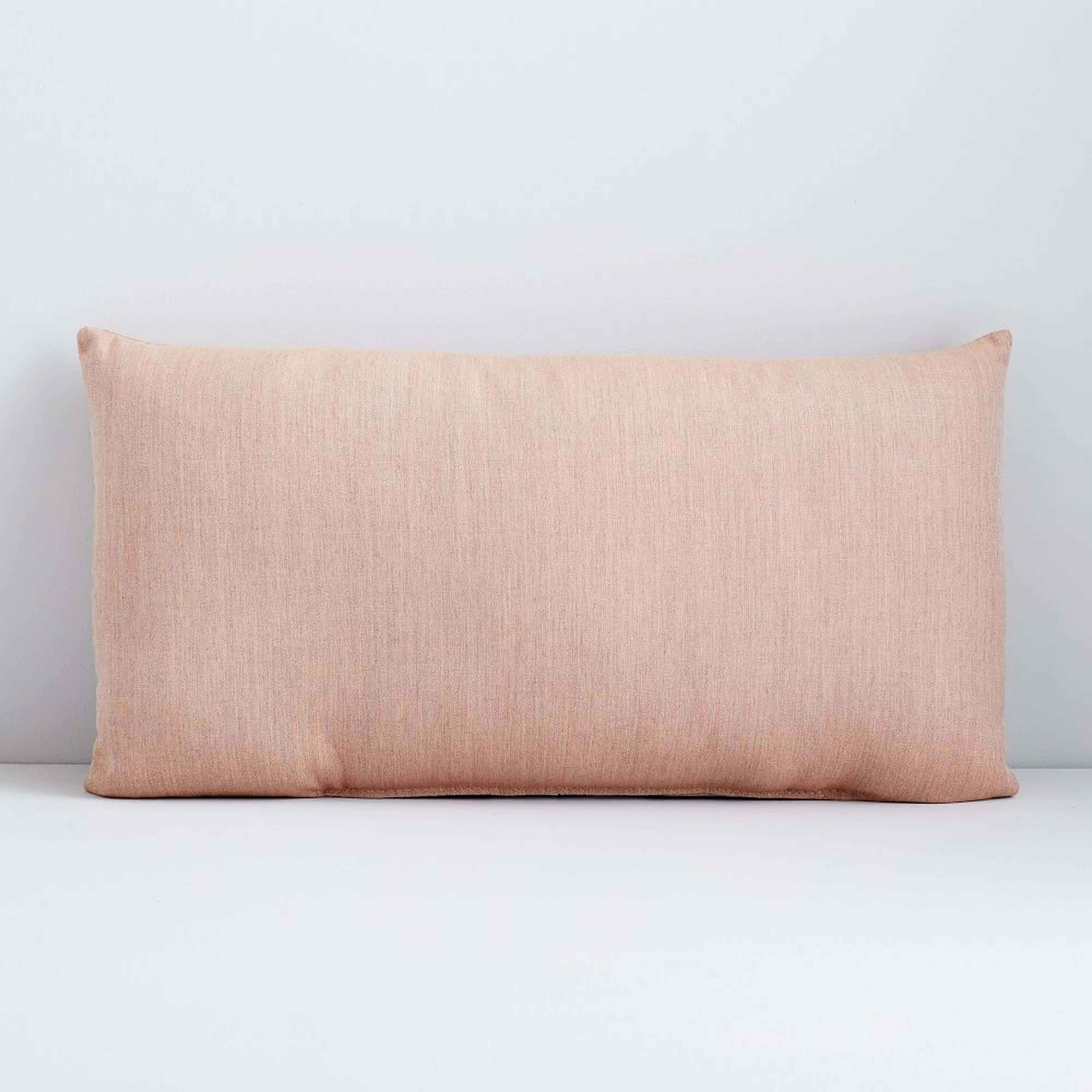 Sunbrella Indoor/Outdoor Cast Pillow, 12"x21", Petal - West Elm